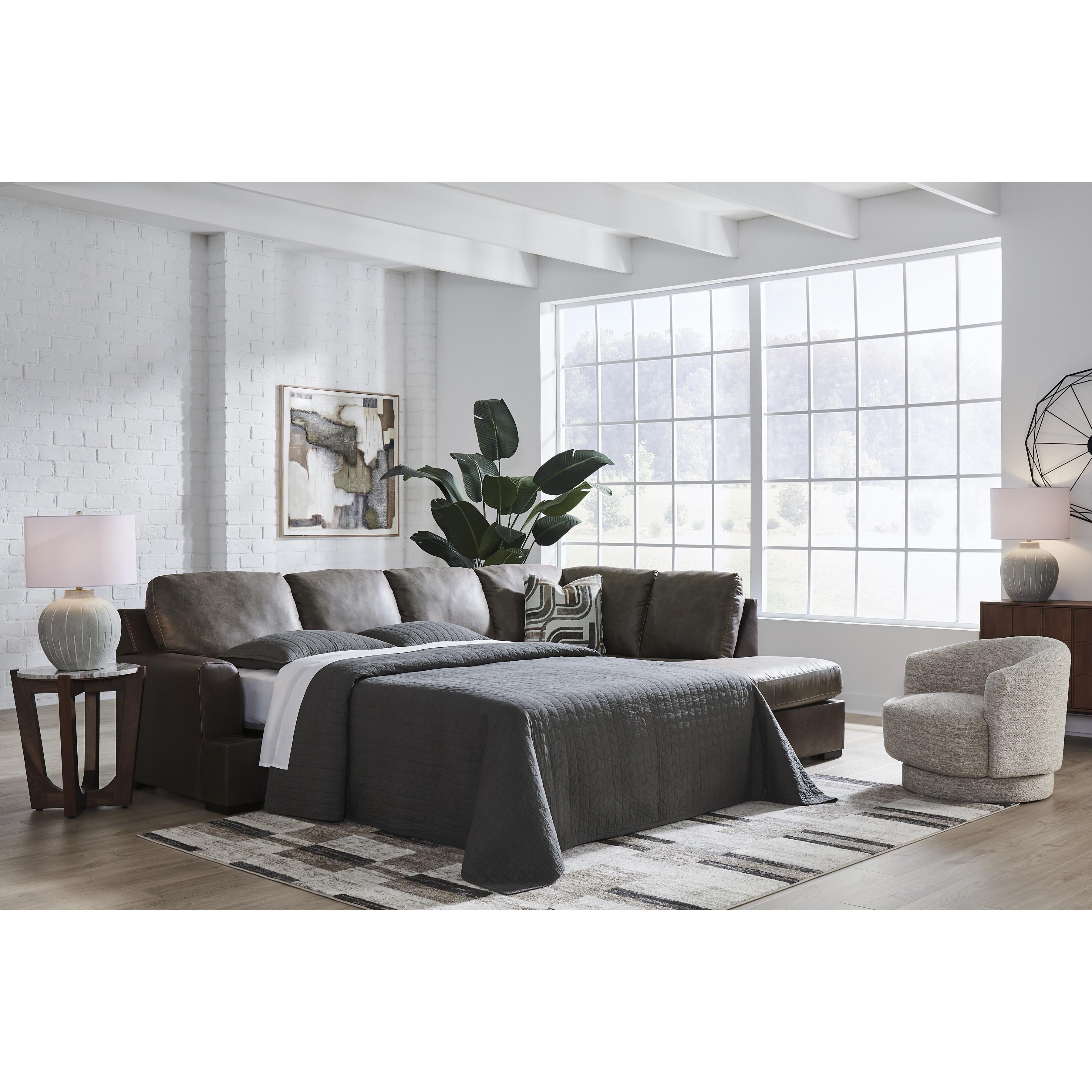 Signature Design by Ashley Castille Way PC62703S5 2 pc Sleeper Sectional with Chaise - Image 3