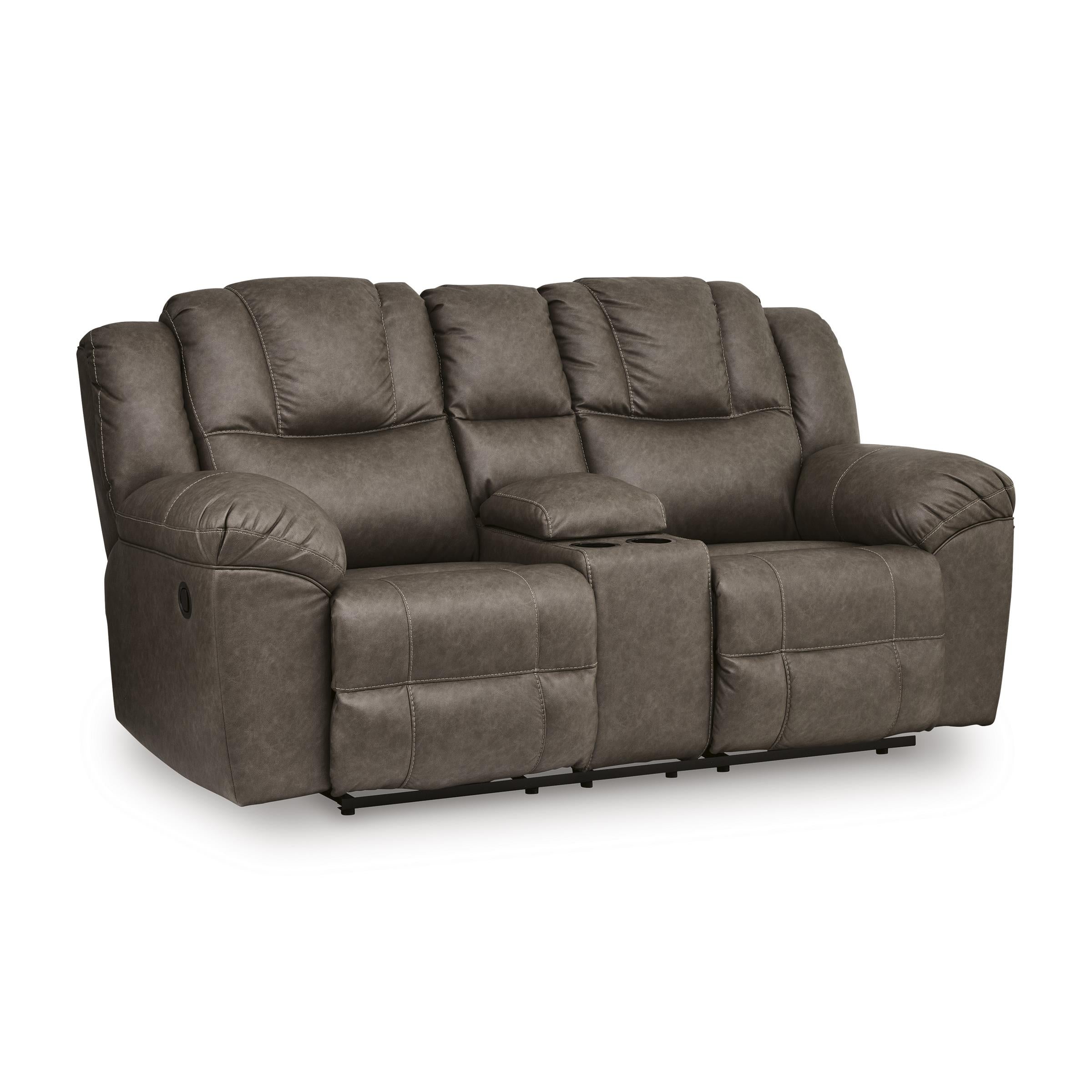 Signature Design by Ashley Lowilla PC6450694 Double Reclining Loveseat with Console - Image 1