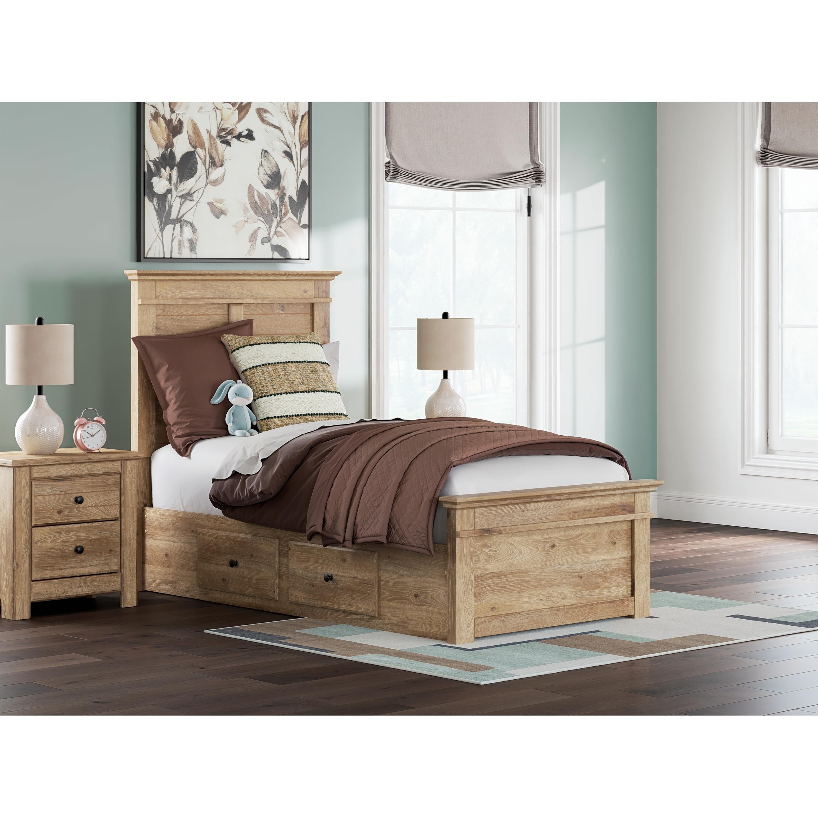 Signature Design by Ashley Makidern PCB1170B30 Twin Panel Storage Bed - Image 2