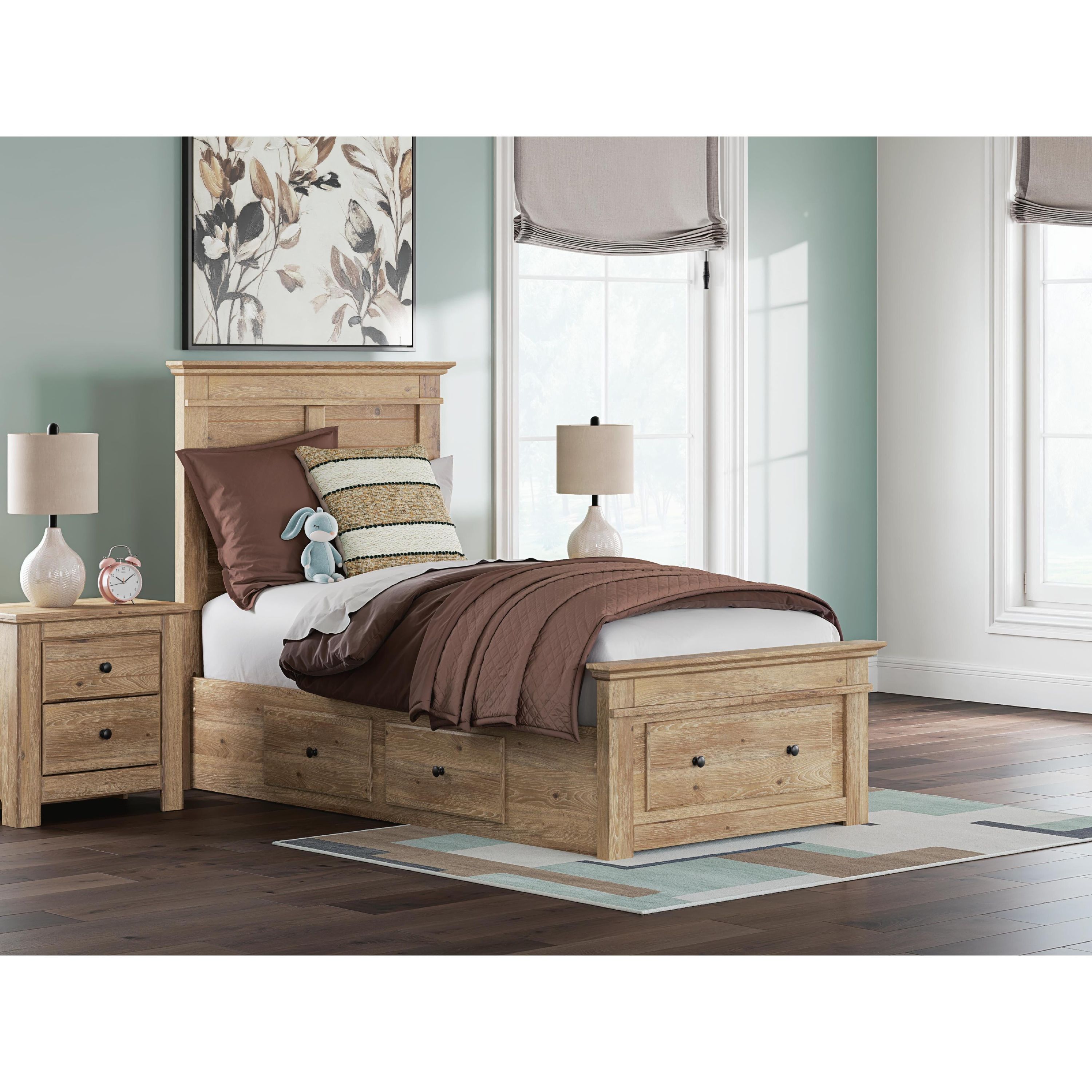 Signature Design by Ashley Makidern PCB1170B38 Twin Panel Storage Bed - Image 2