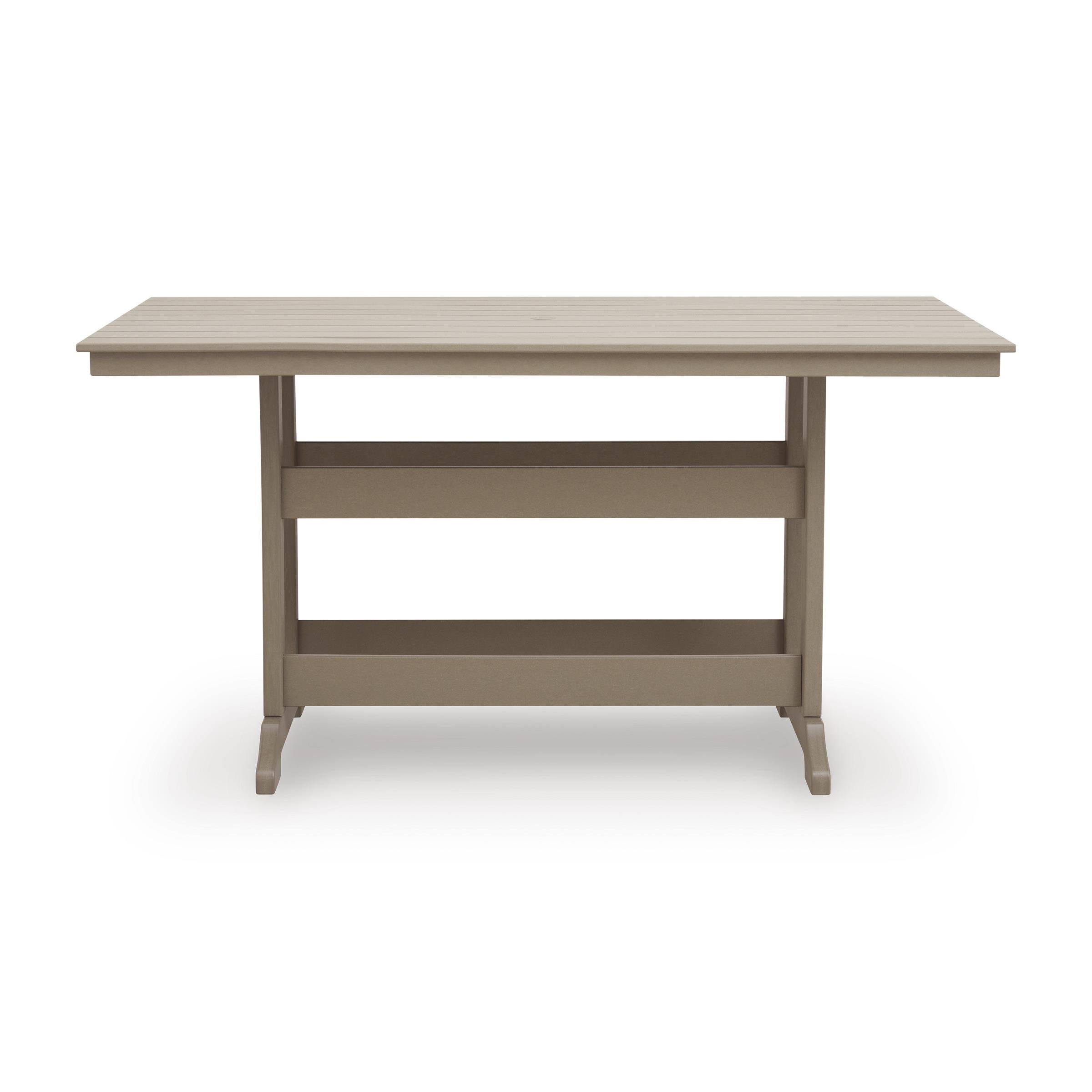 Signature Design by Ashley Seacliff Beach PCP228-642 Rectangular Counter Table with Umbrella Option - Image 2