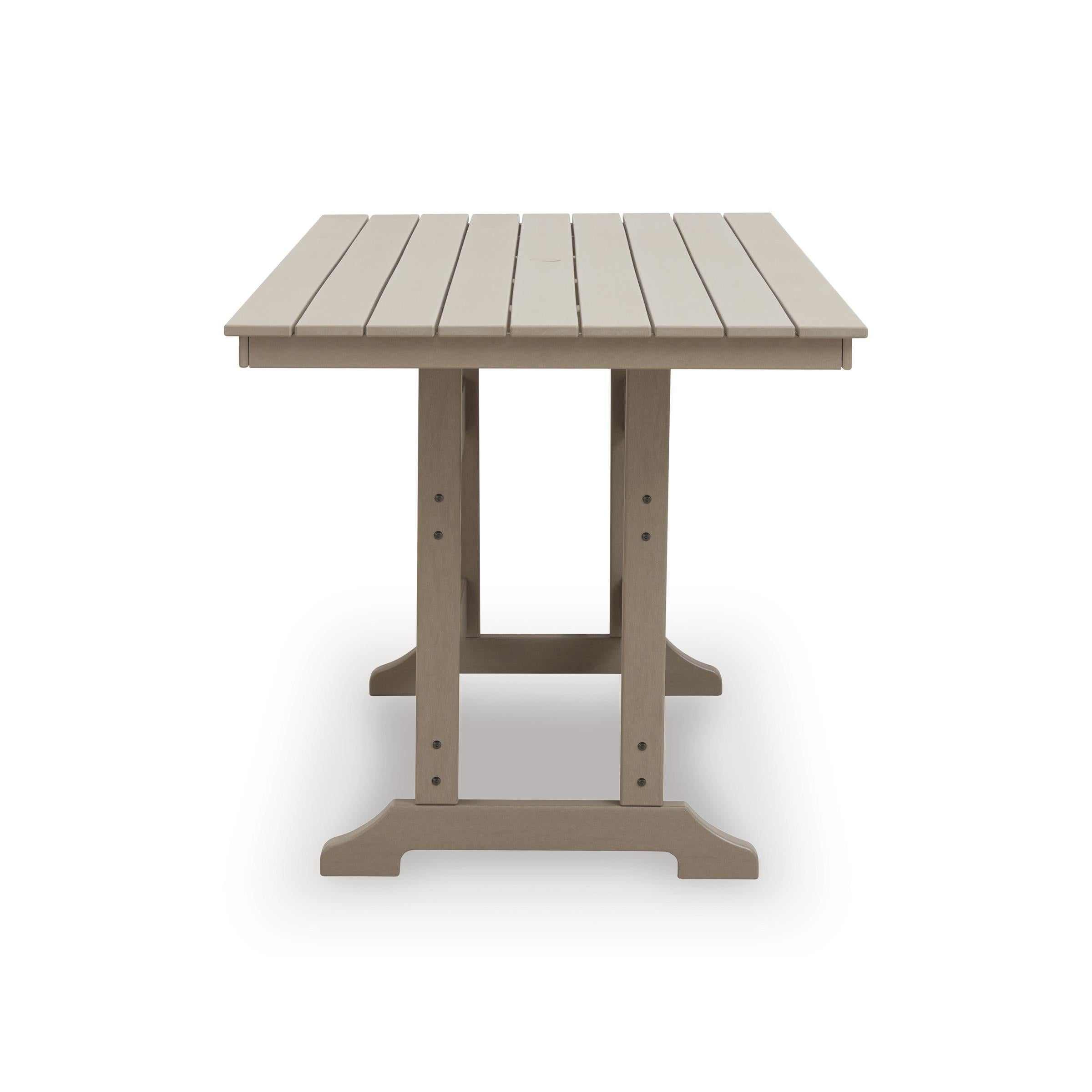 Signature Design by Ashley Seacliff Beach PCP228-642 Rectangular Counter Table with Umbrella Option - Image 3