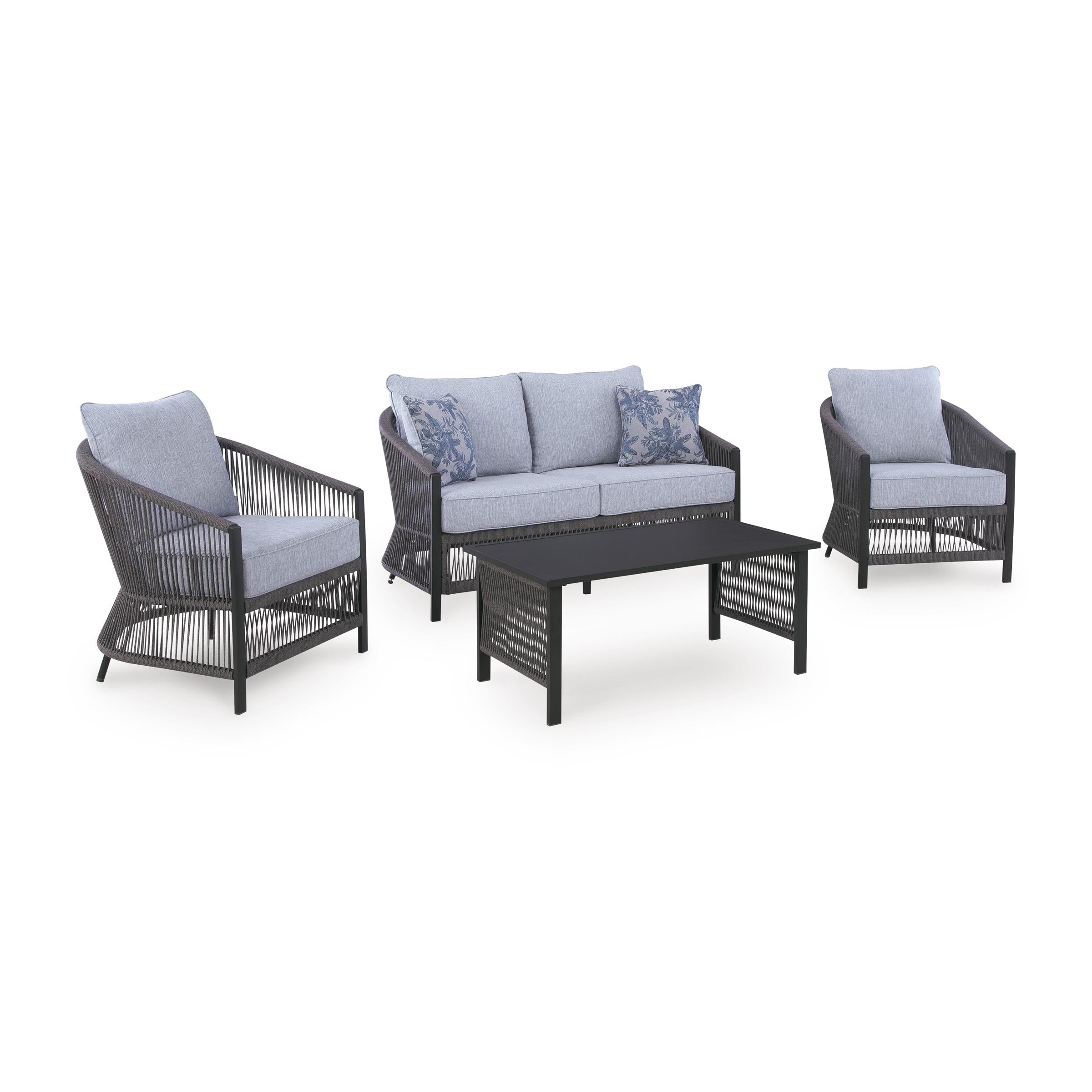 Signature Design by Ashley Bridges Beach PCP391-080 Love/Chairs/Table Set - Image 1