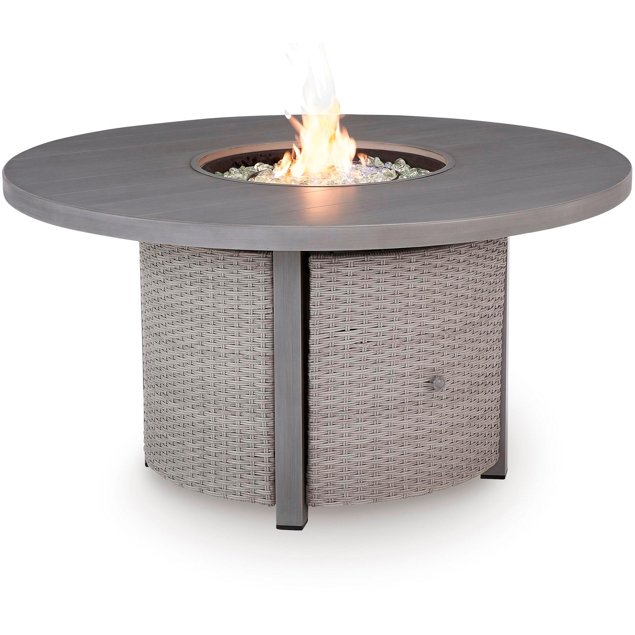 Signature Design by Ashley Half Moon Beach PCP418-776 Round Fire Pit Table - Image 3