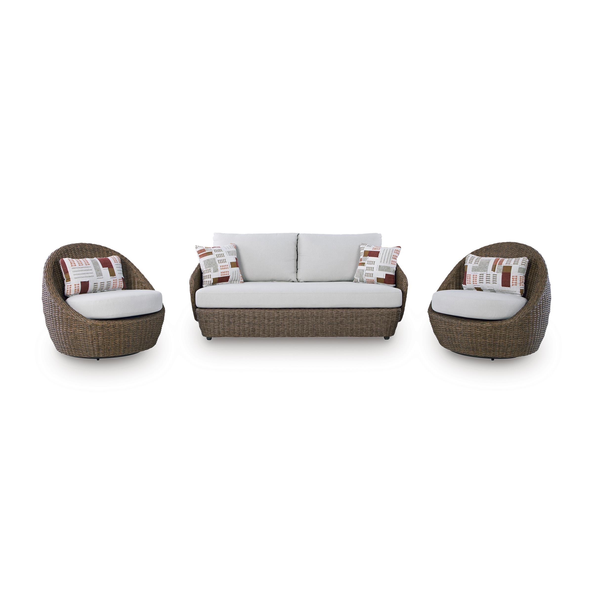 Signature Design by Ashley Double Point PCP503-070 Love/Swivel Chairs Set - Image 2
