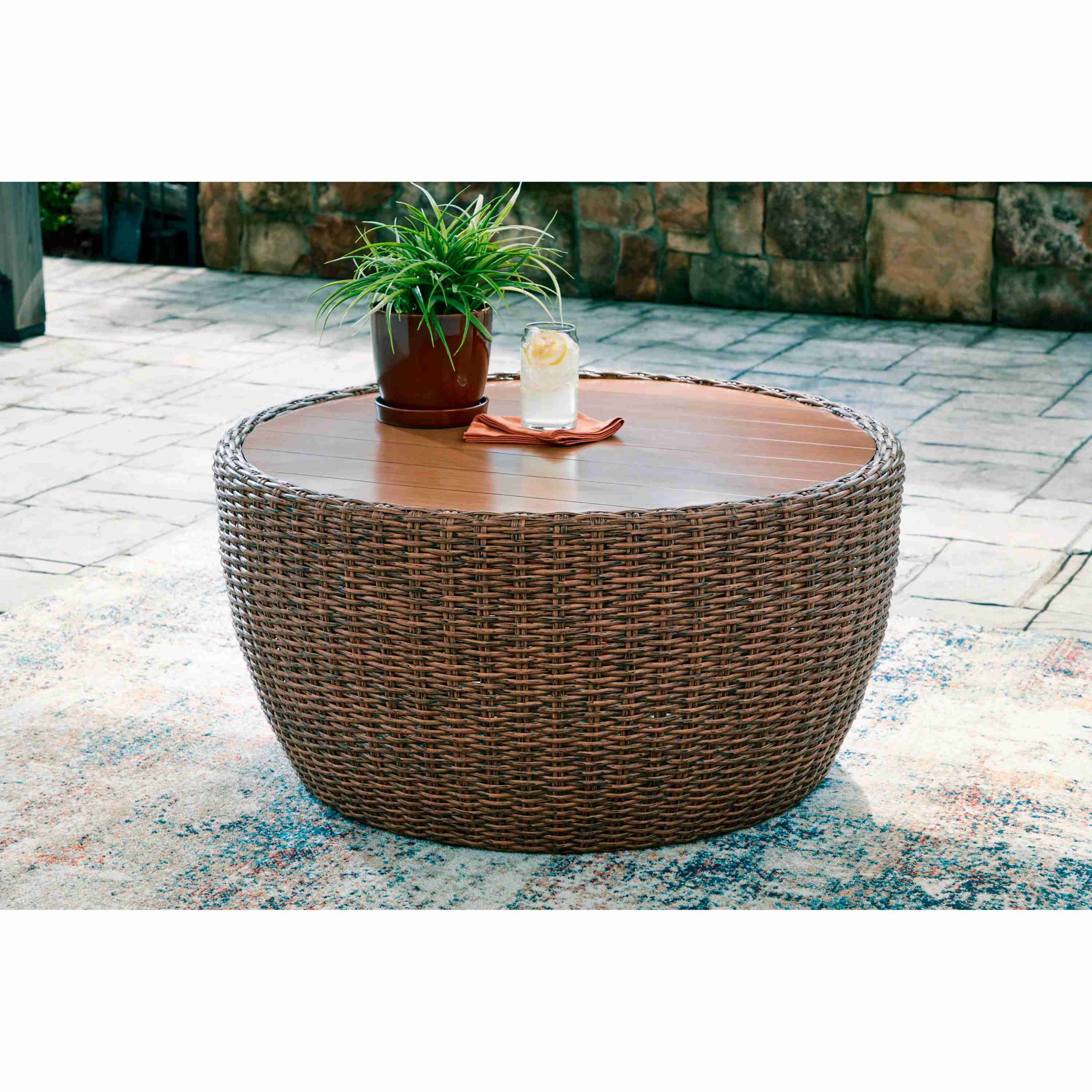 Signature Design by Ashley Double Point PCP503-708 Round Cocktail Table - Image 3