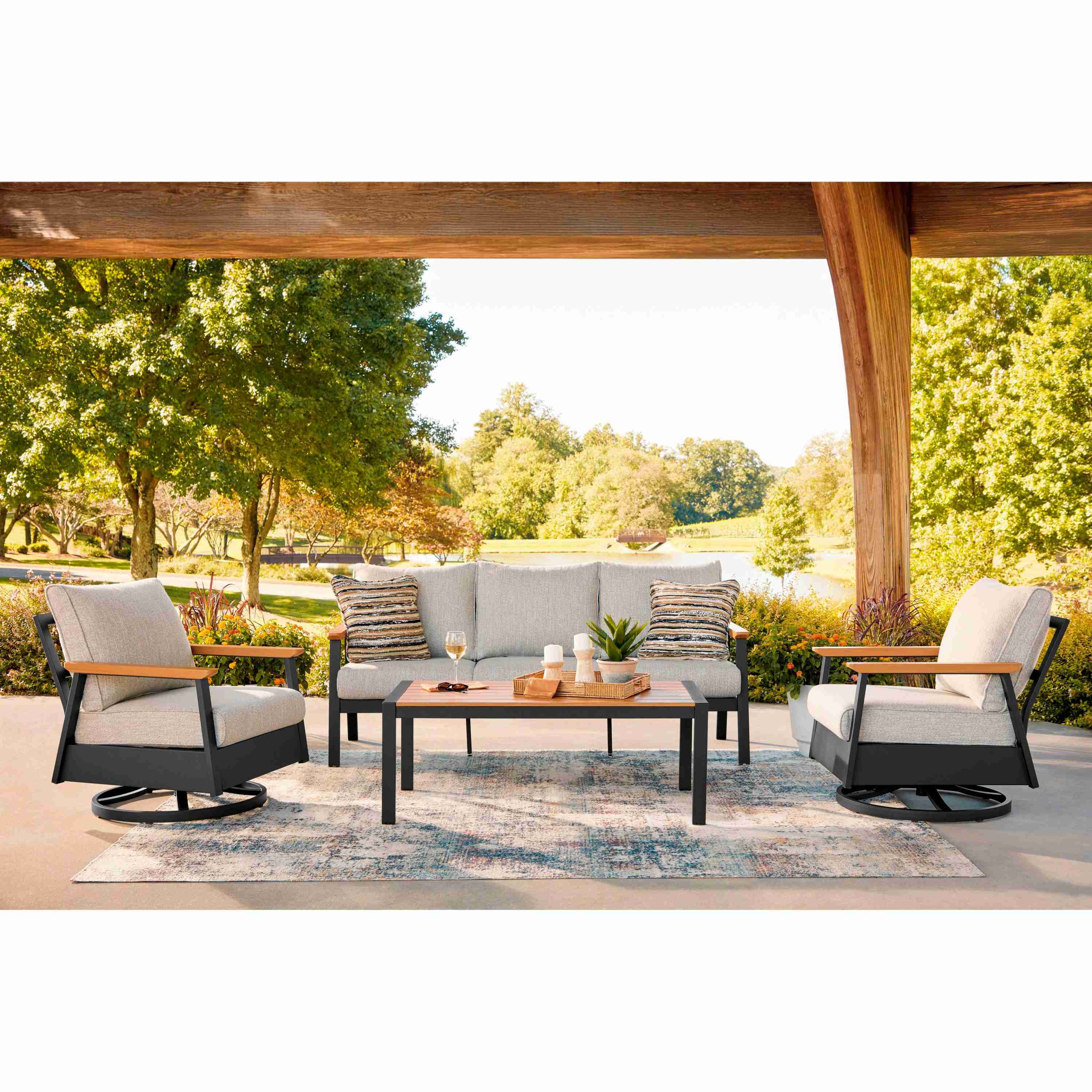 Signature Design by Ashley Carmel Highlands PCP513-081 Sofa/Chairs/Table Set - Image 3