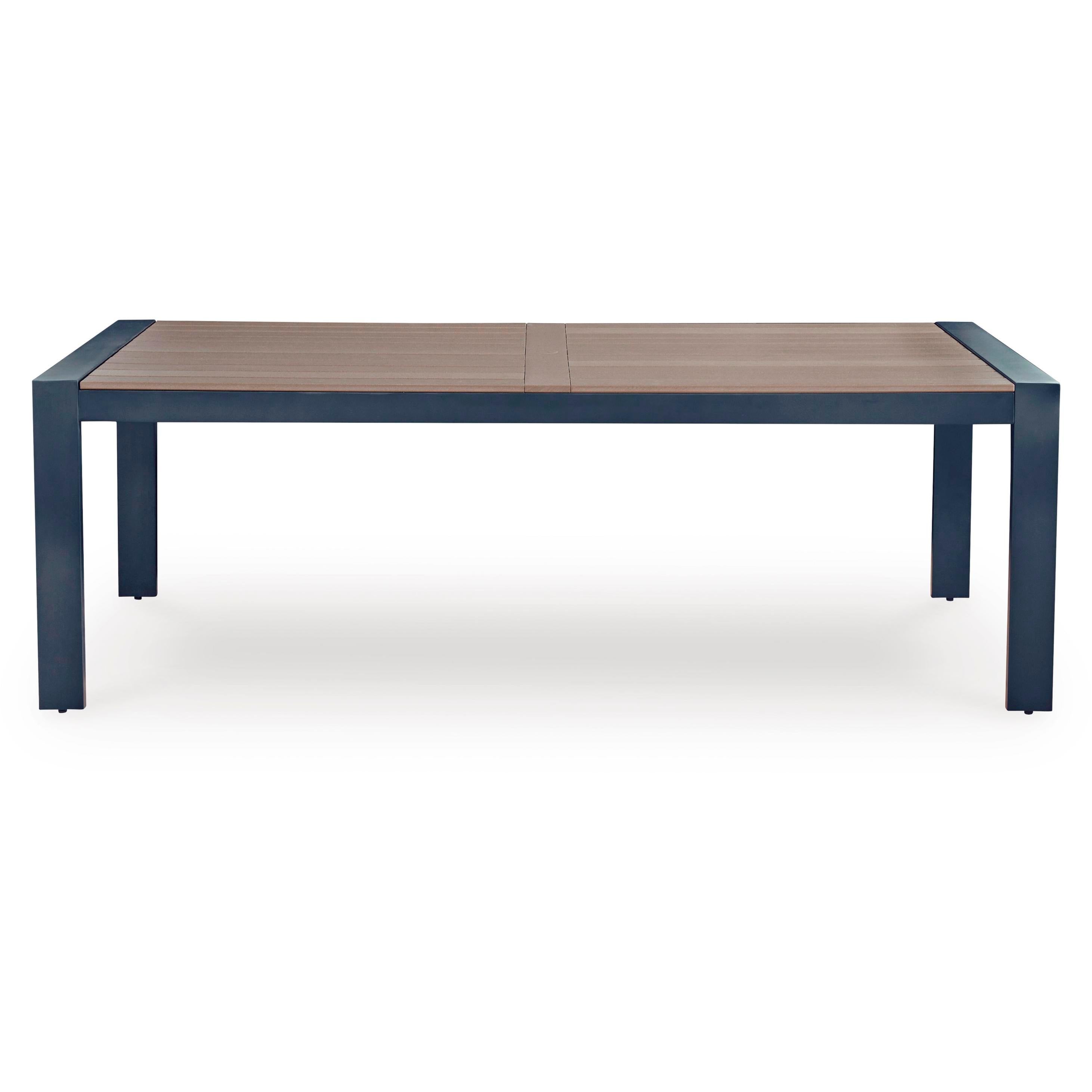 Signature Design by Ashley East Beach PCP587-625 Rectangular Dining Table with Umbrella Option - Image 2