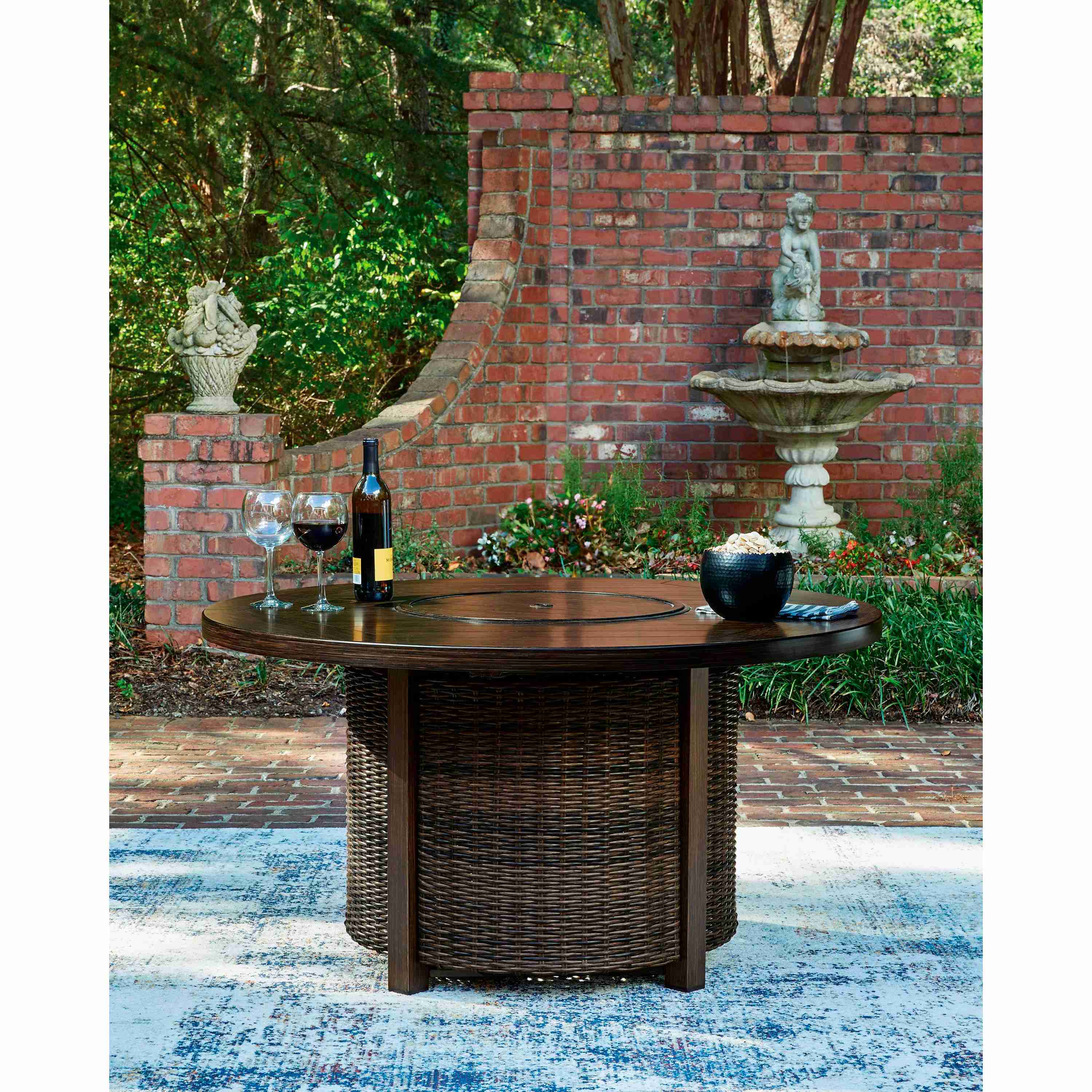 Signature Design by Ashley Monterey Point PCP760-776 Round Fire Pit Table - Image 3