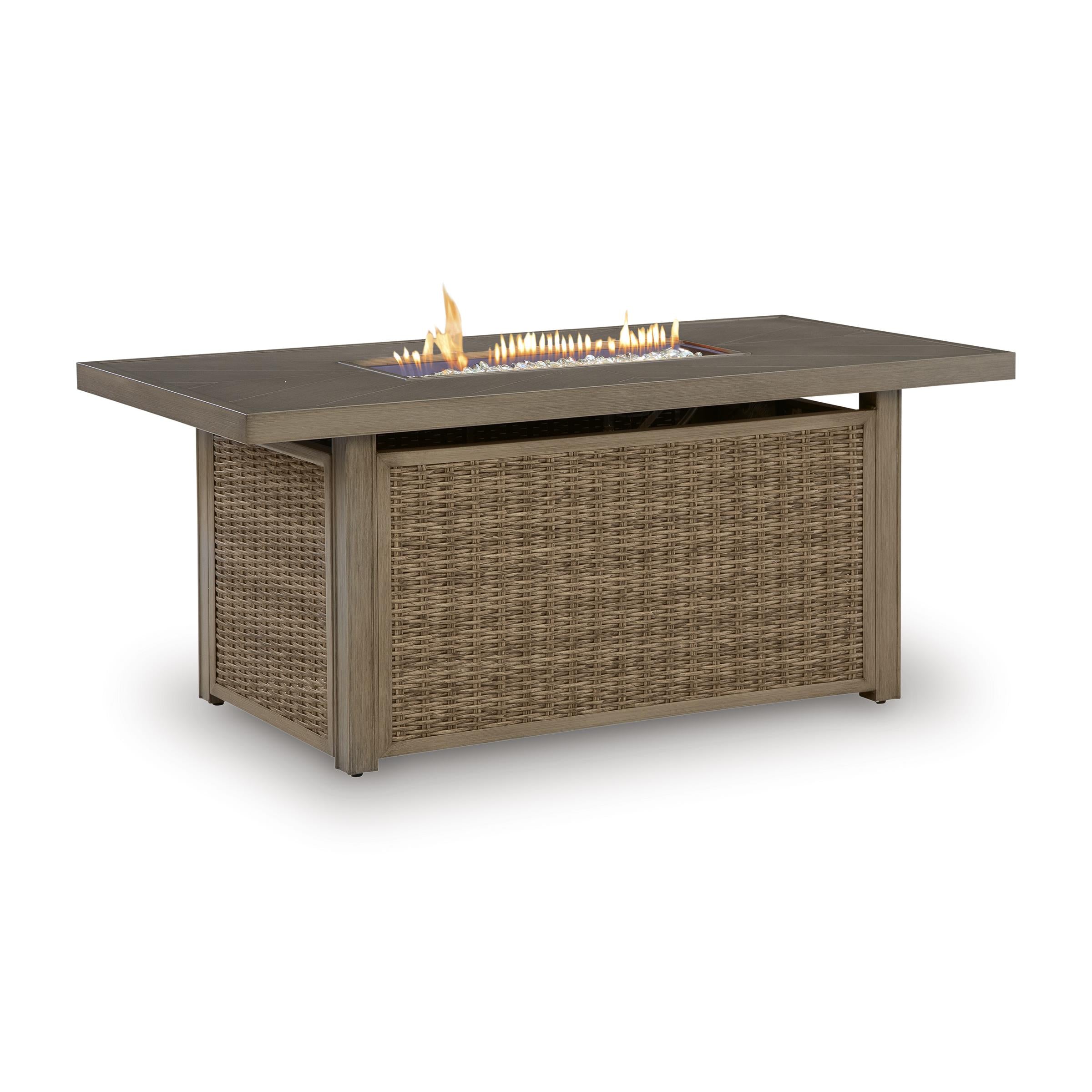 Signature Design by Ashley Laguna Heights PCP790-773 Rectangular Fire Pit Table - Image 2