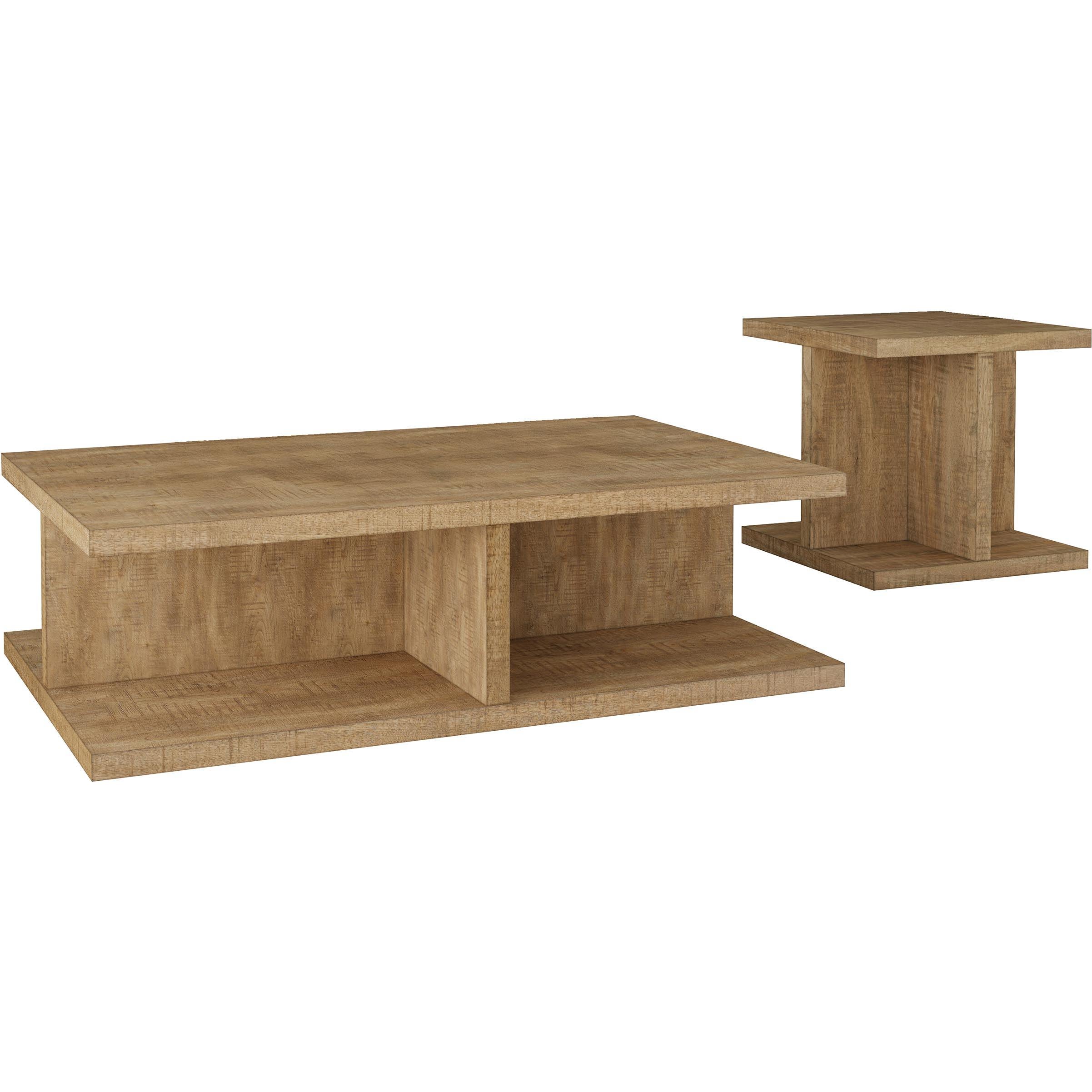 Coaster Furniture Cortona 706178-S2 2-piece Coffee and End Table Set - Mango - Image 1