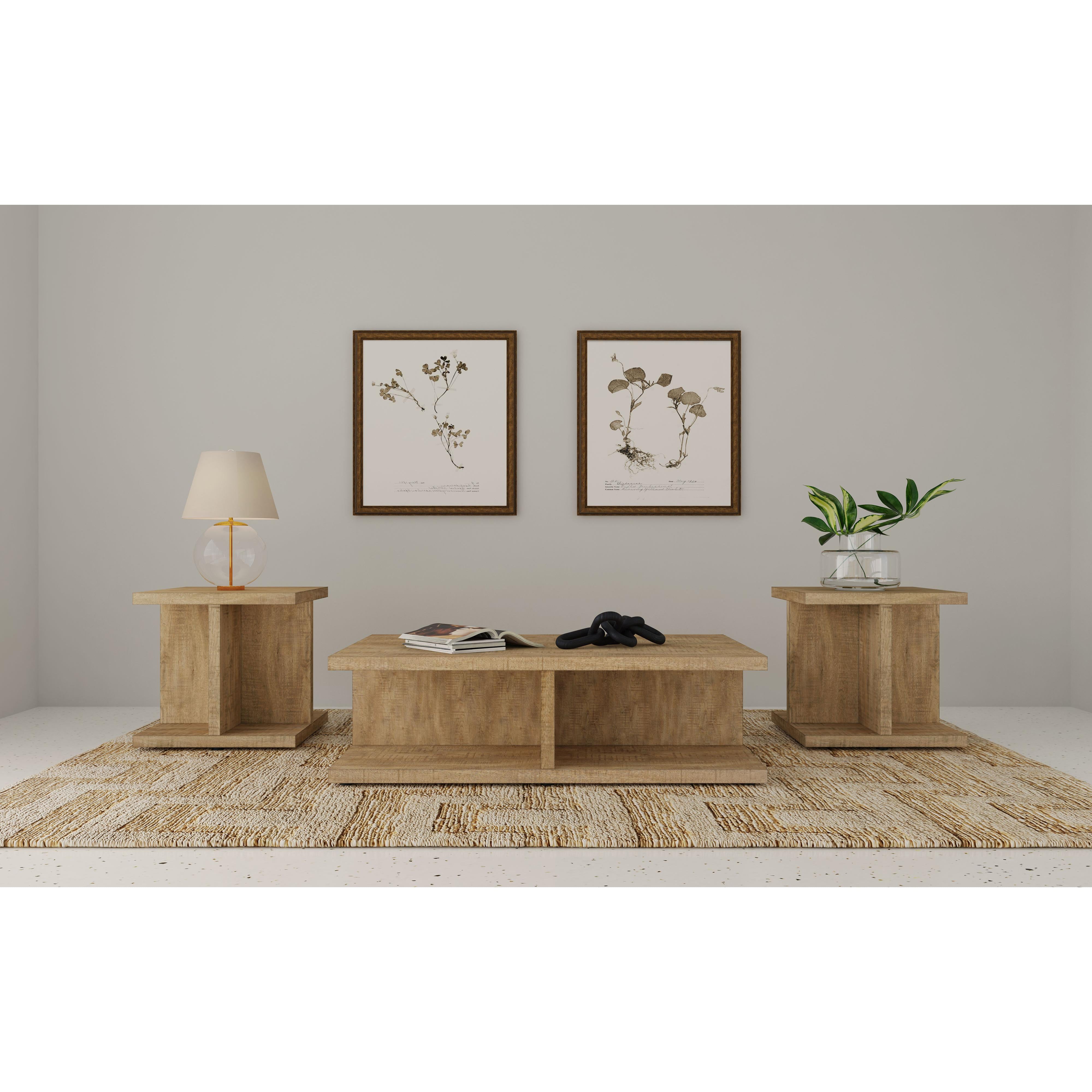 Coaster Furniture Cortona 706178-S3 3-piece Coffee and End Table Set - Mango - Image 2