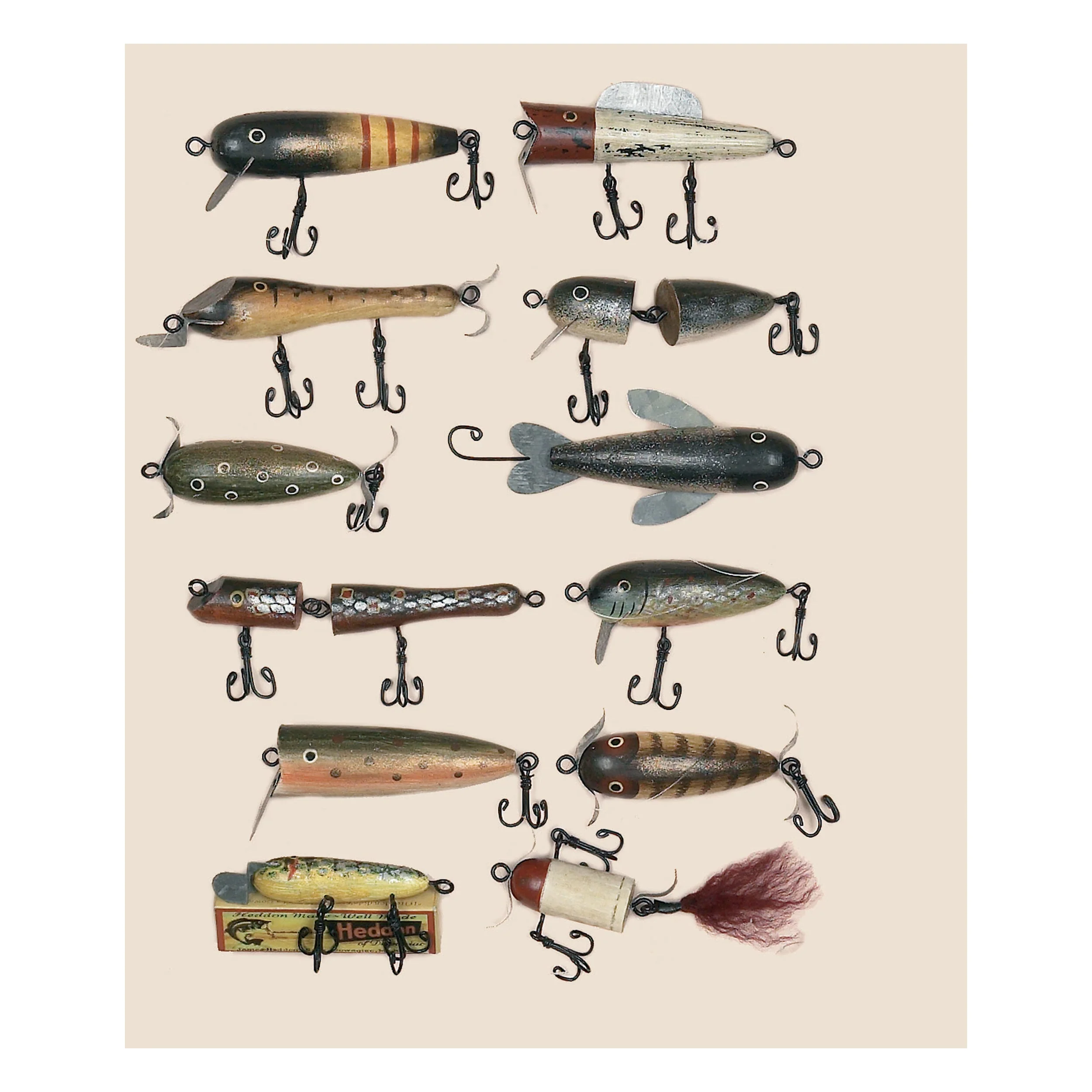 Christmas Ornaments 12-Pack-Antique Lures - Image 1