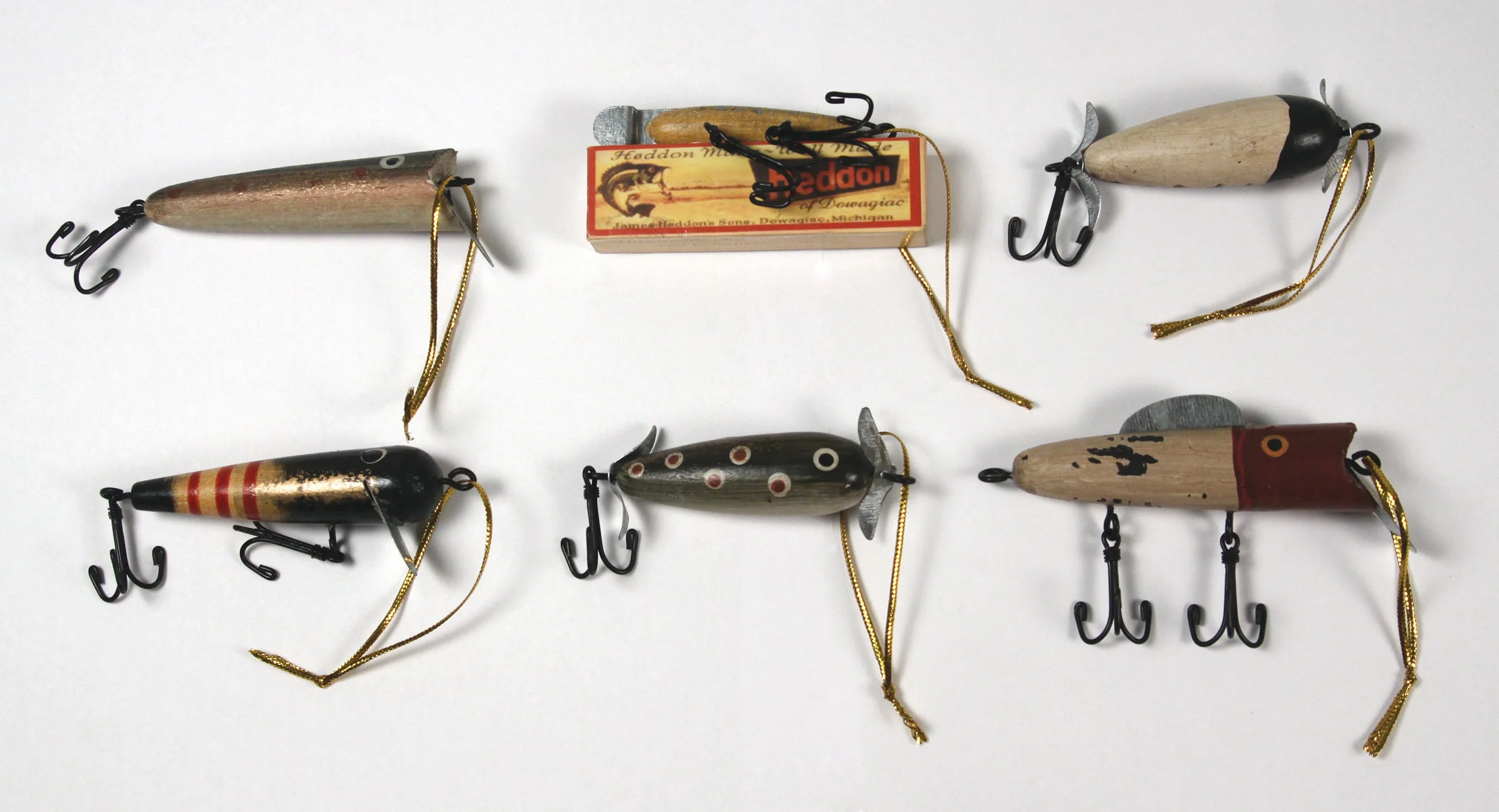 Christmas Ornaments 6-Pack-Antique Lures