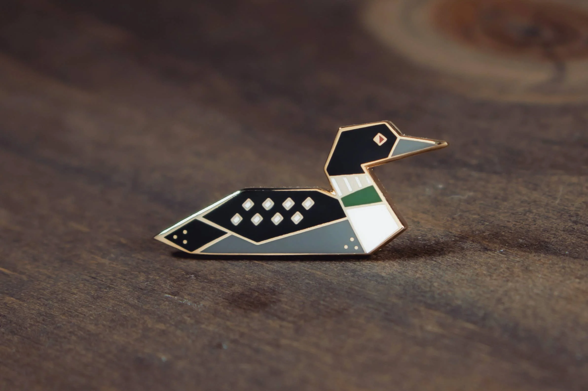 Loon Enamel Pin - Image 1