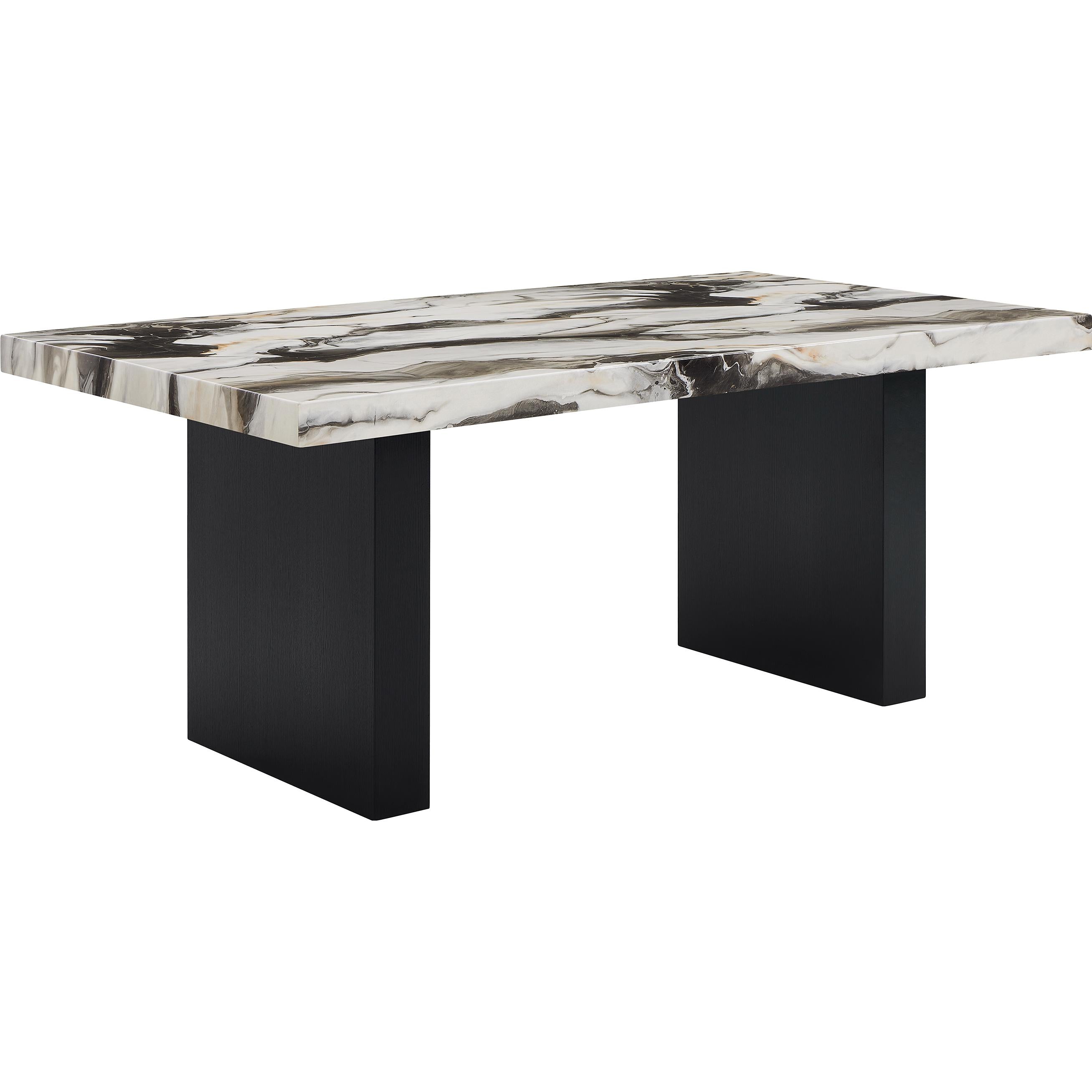 Crown Mark Vega 1420T-3972 Faux Marble Dining Table - Image 1