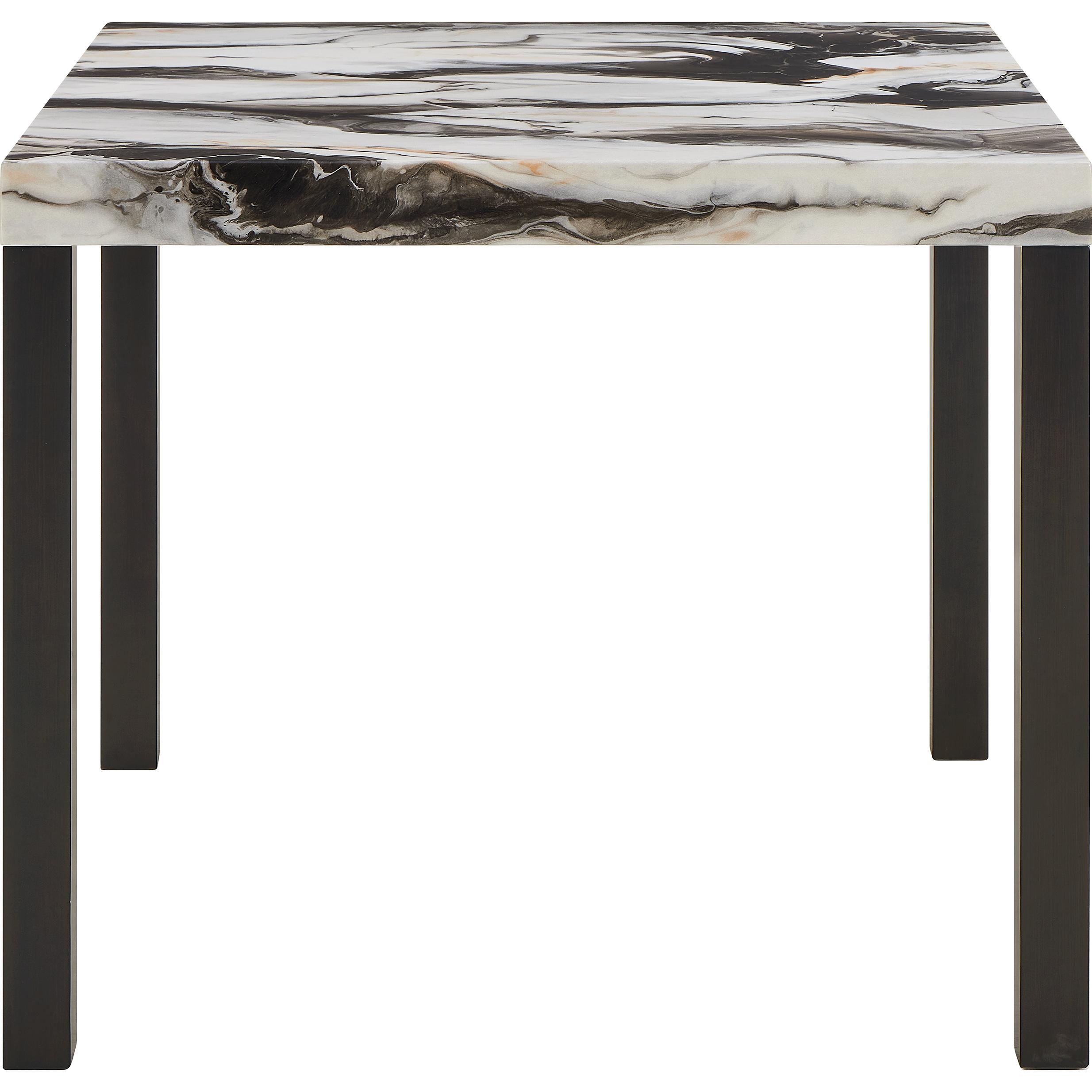 Crown Mark Vega 1720T-4545 Faux Marble Counter Height Dining Table - Image 2