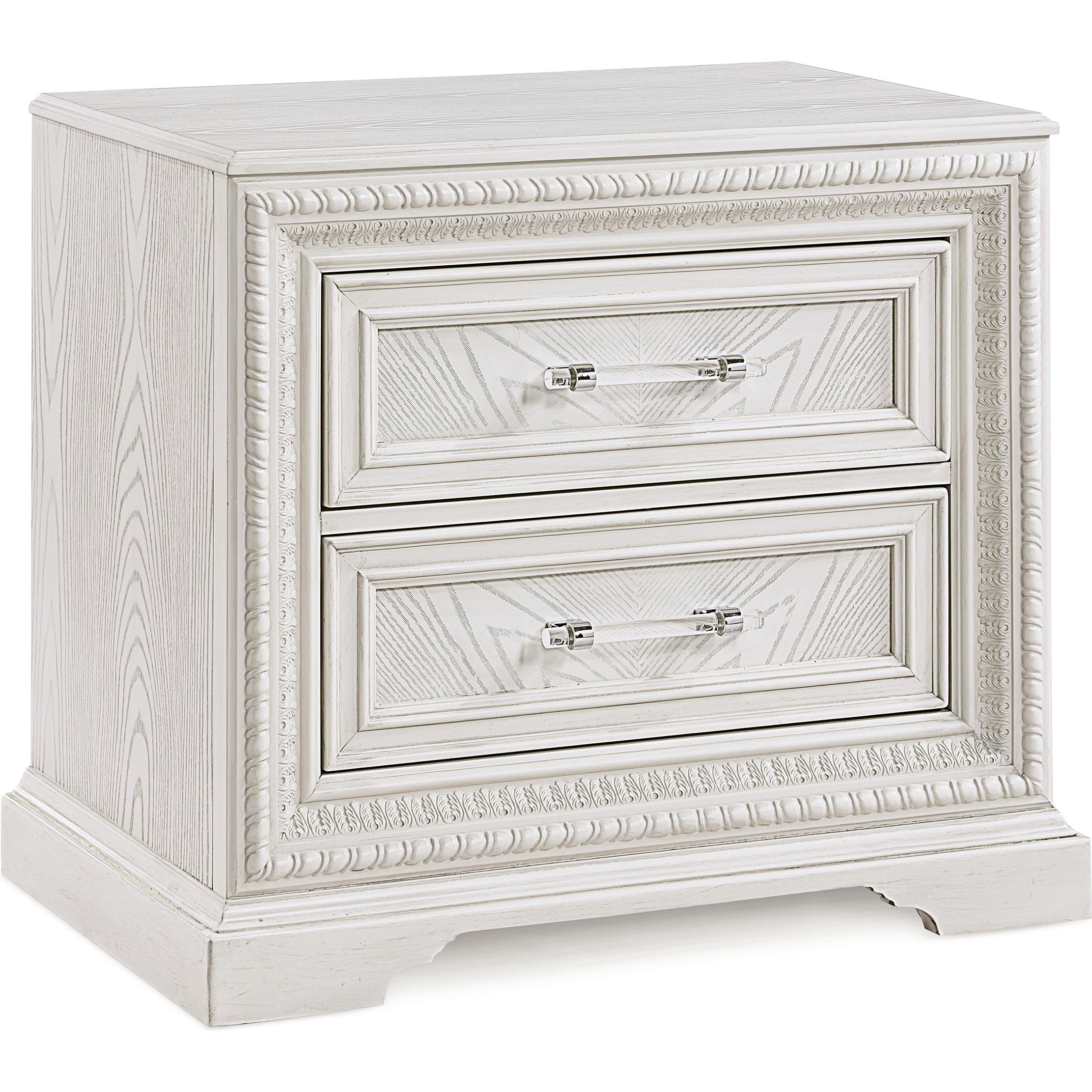 Crown Mark Alexandria B1650N-2 Nightstand – Antique White