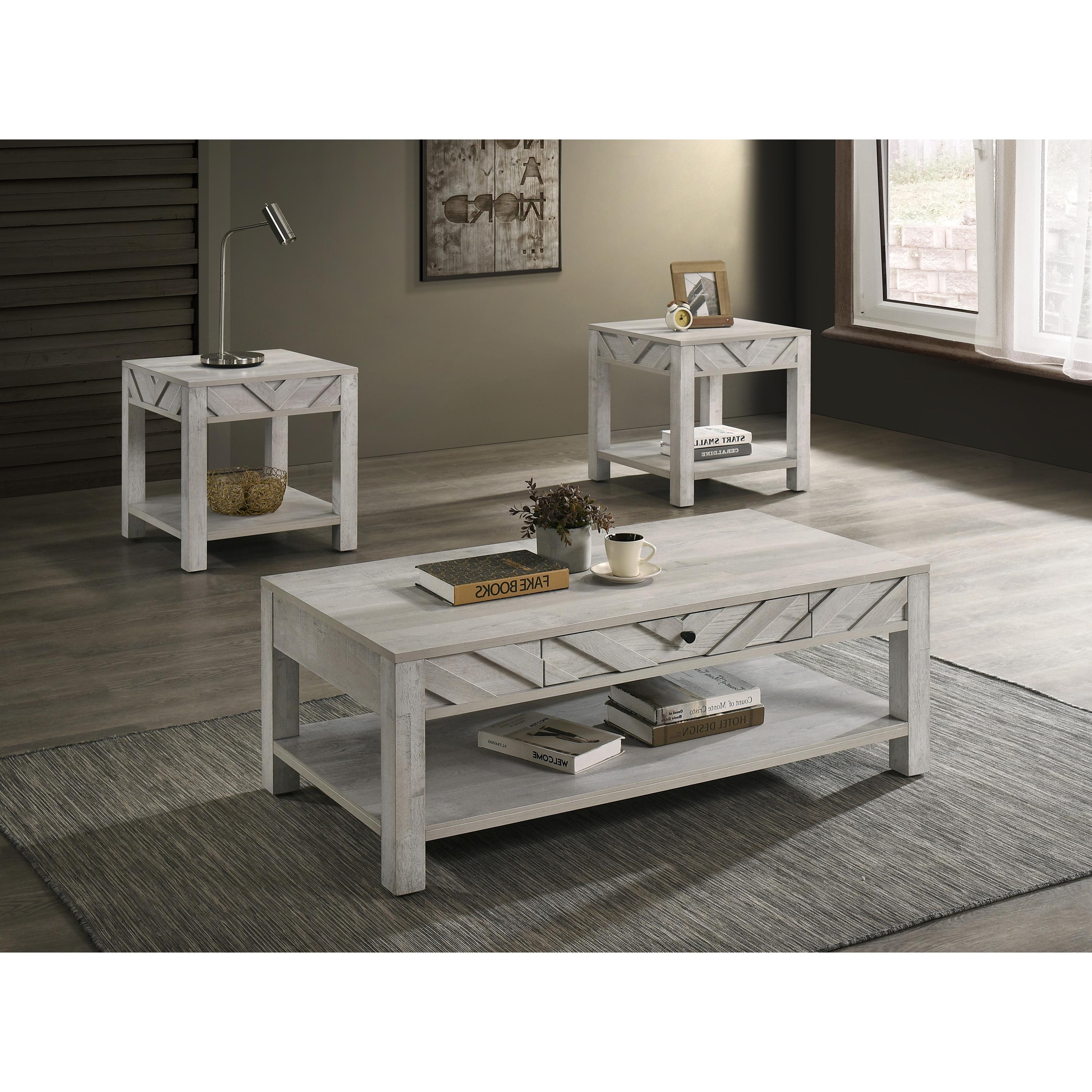 Crown Mark Valor B9330-CE-SET 3 pc Occasional Table Set - Image 1