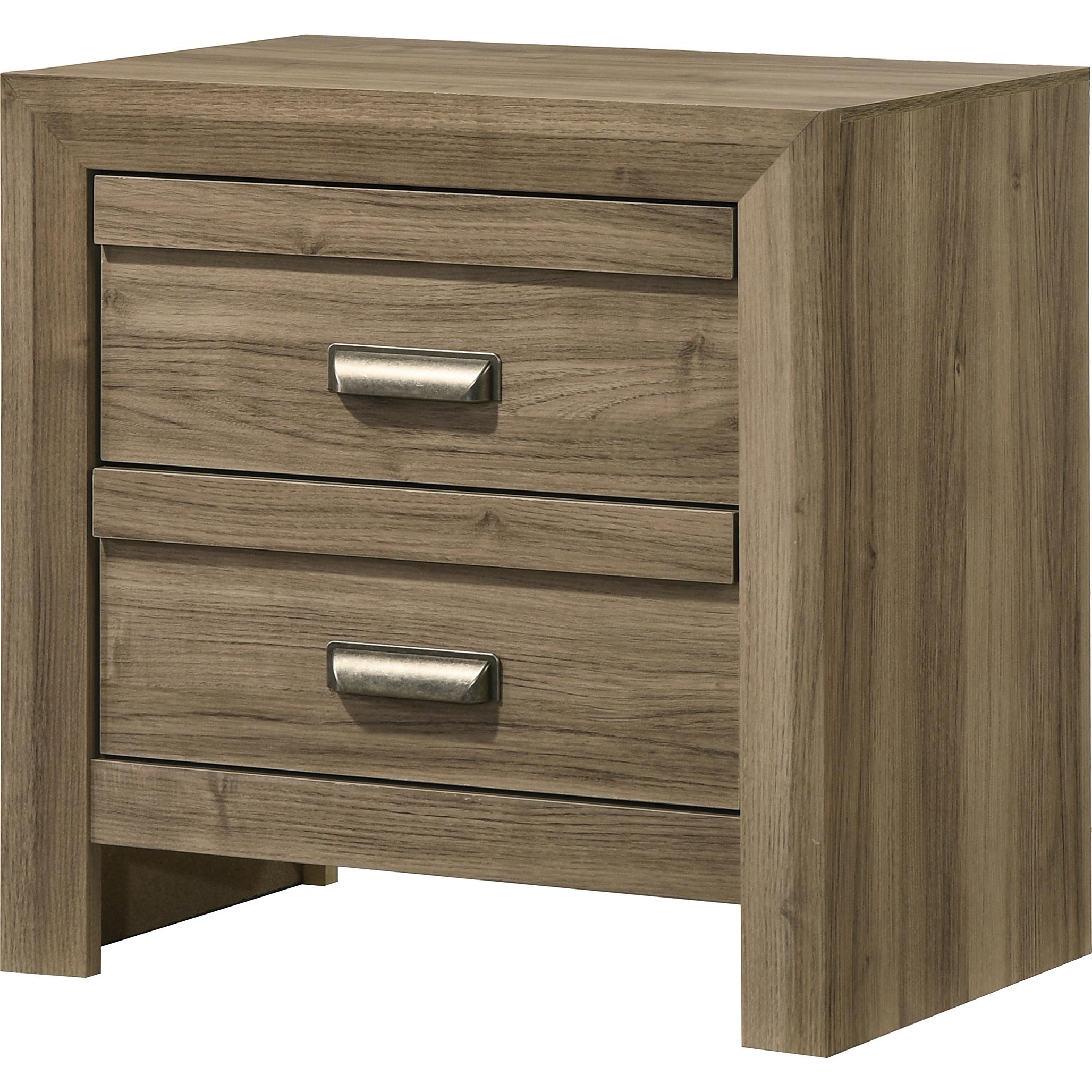 Crown Mark Valor B9332-2 Nightstand - Light Brown - Image 1