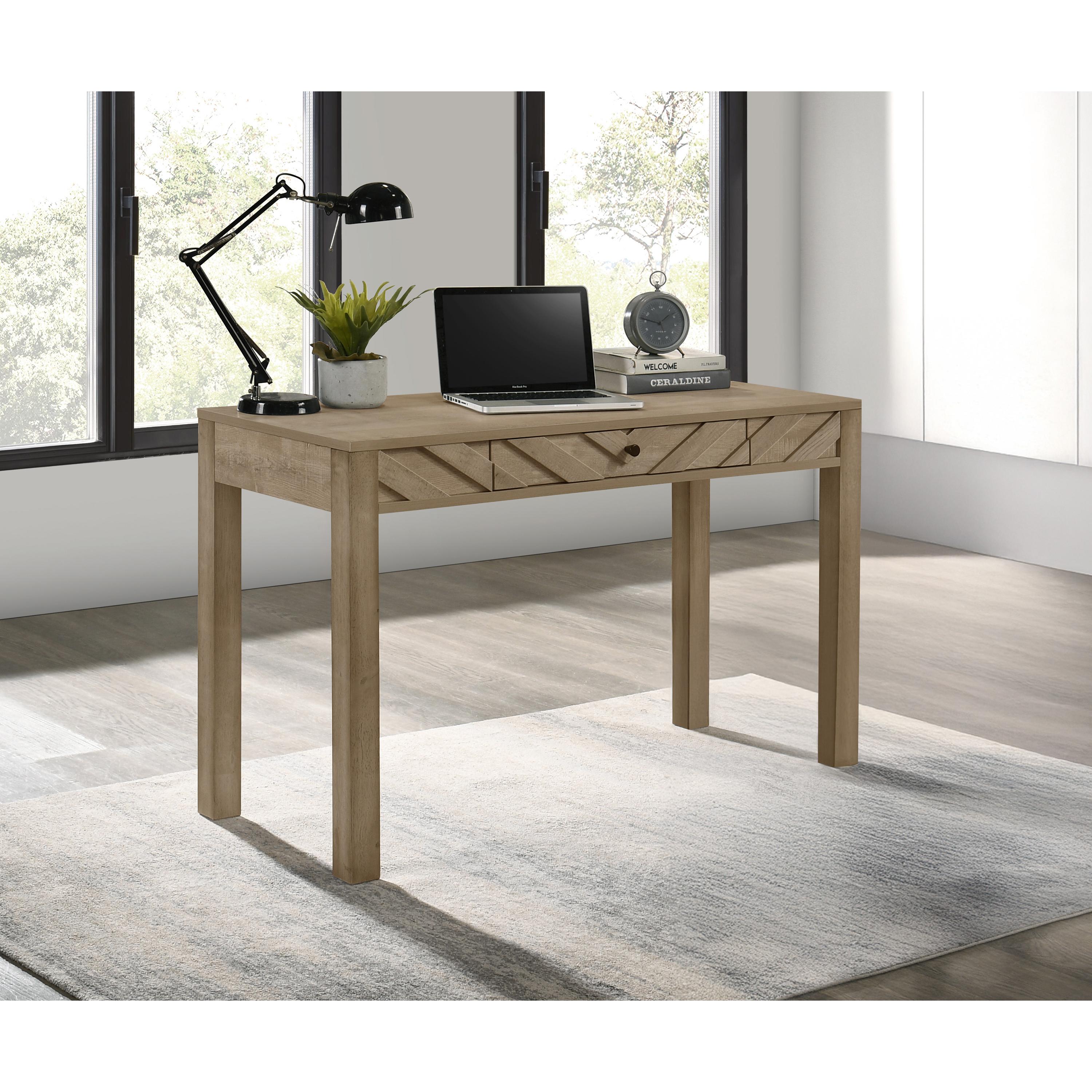 Crown Mark Valor B9332-DESK Writing Desk – Light Brown