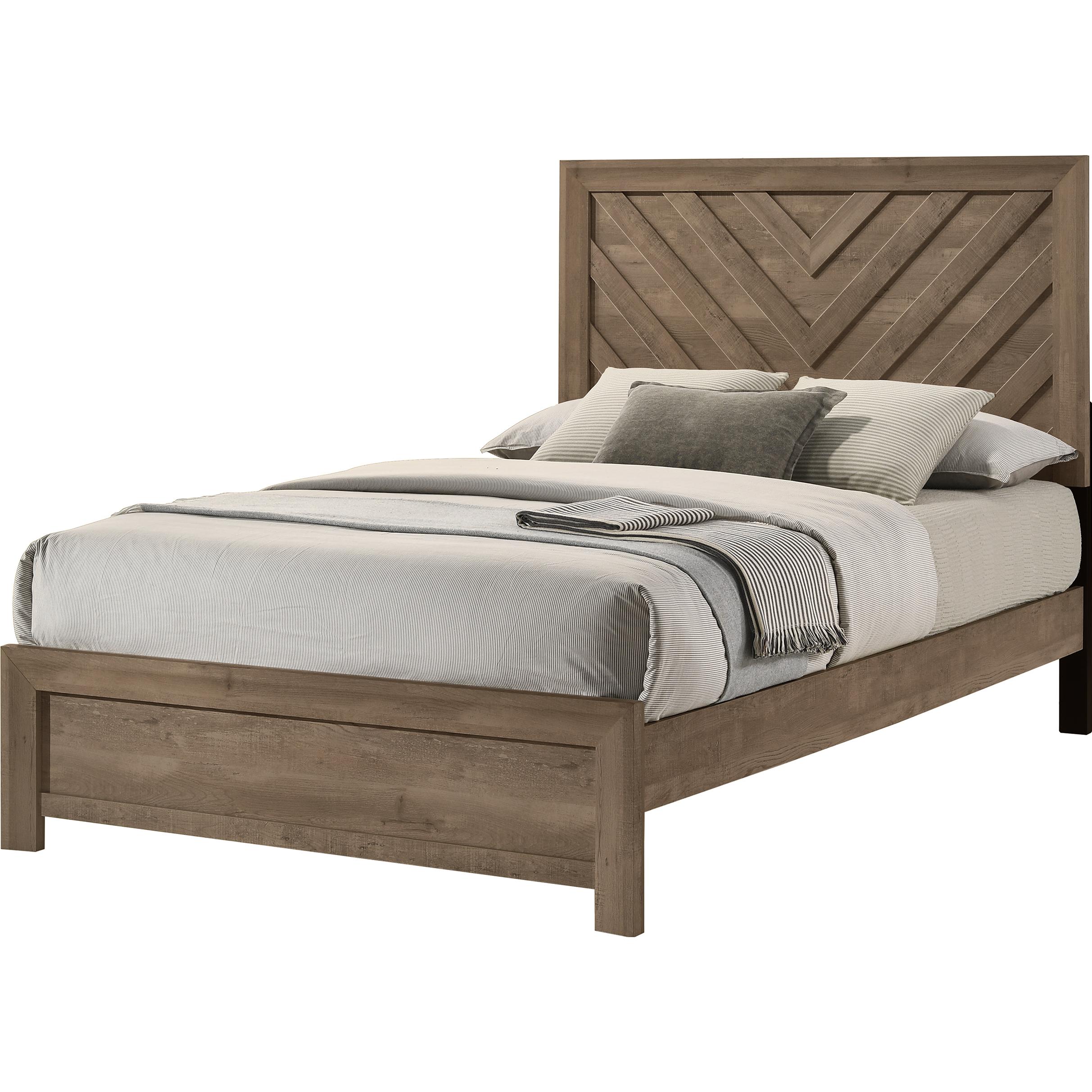 Crown Mark Valor B9332-F Full Bed - Light Brown - Image 1