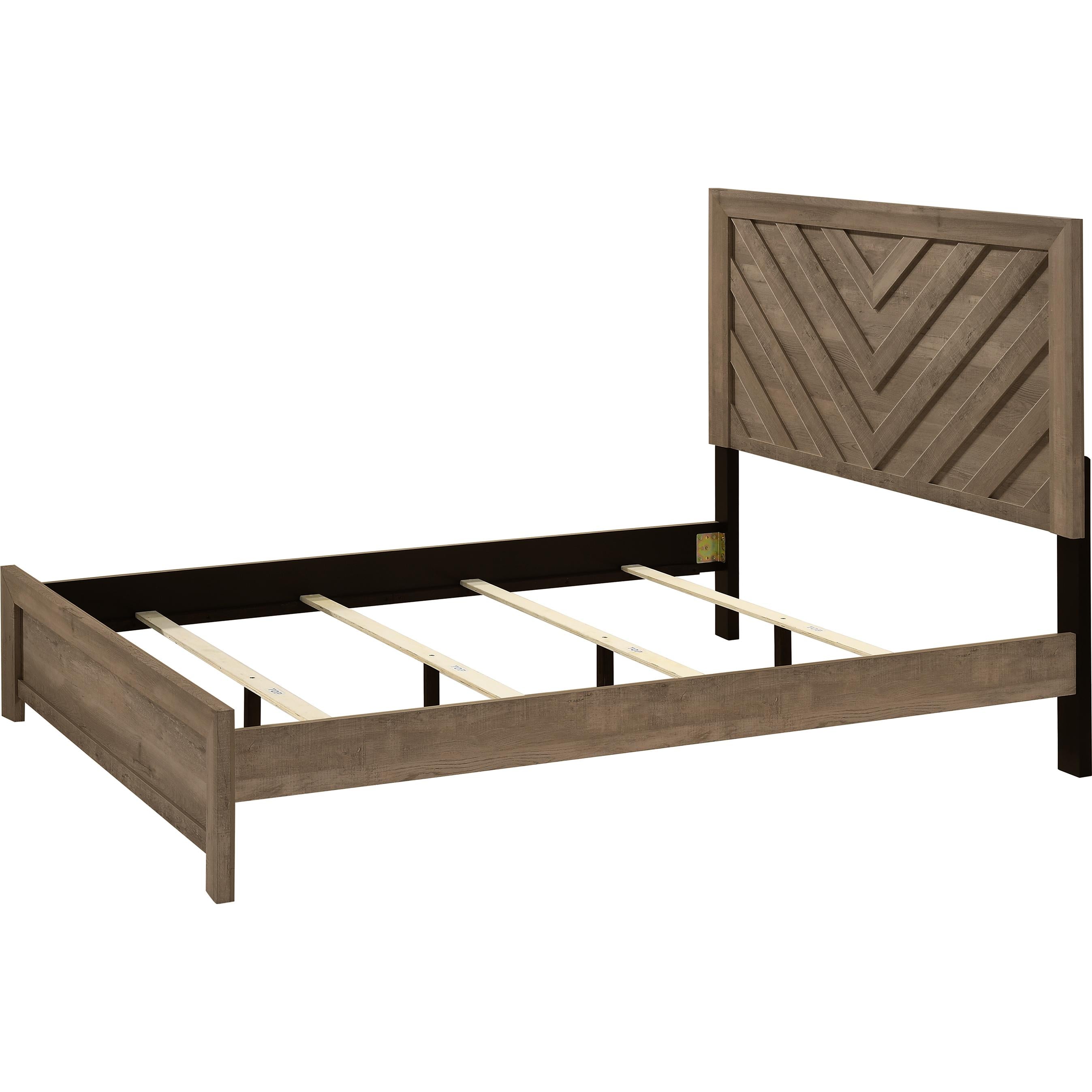 Crown Mark Valor B9332-F Full Bed - Light Brown - Image 2