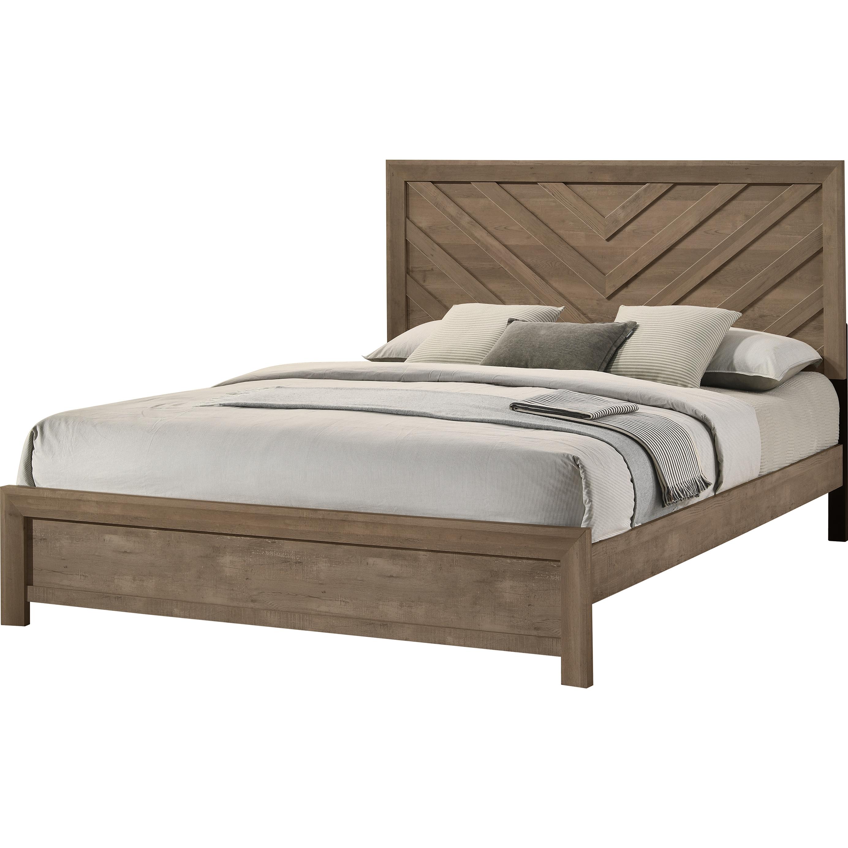 Crown Mark Valor B9332-K King Bed - Light Brown - Image 1