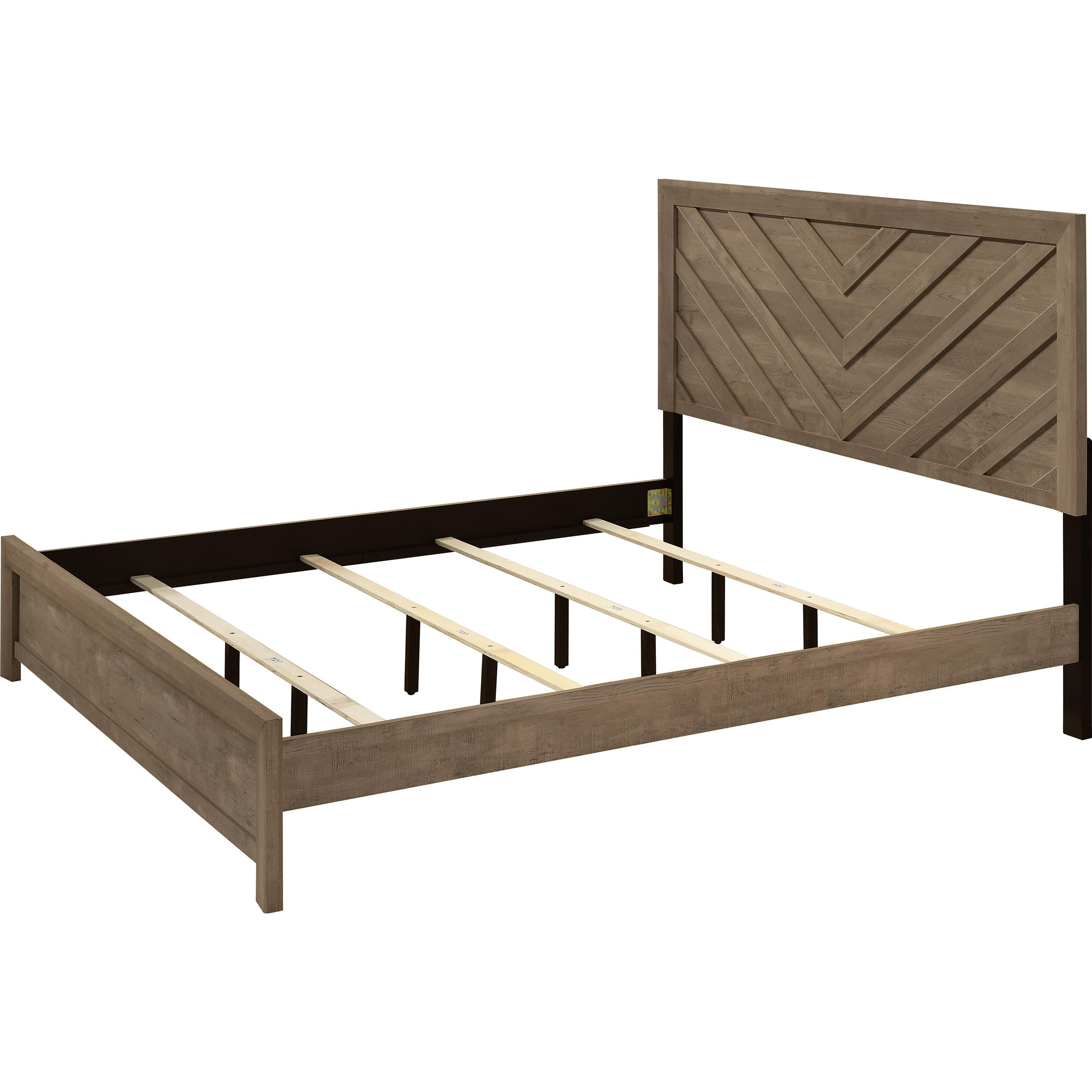 Crown Mark Valor B9332-K King Bed - Light Brown - Image 2