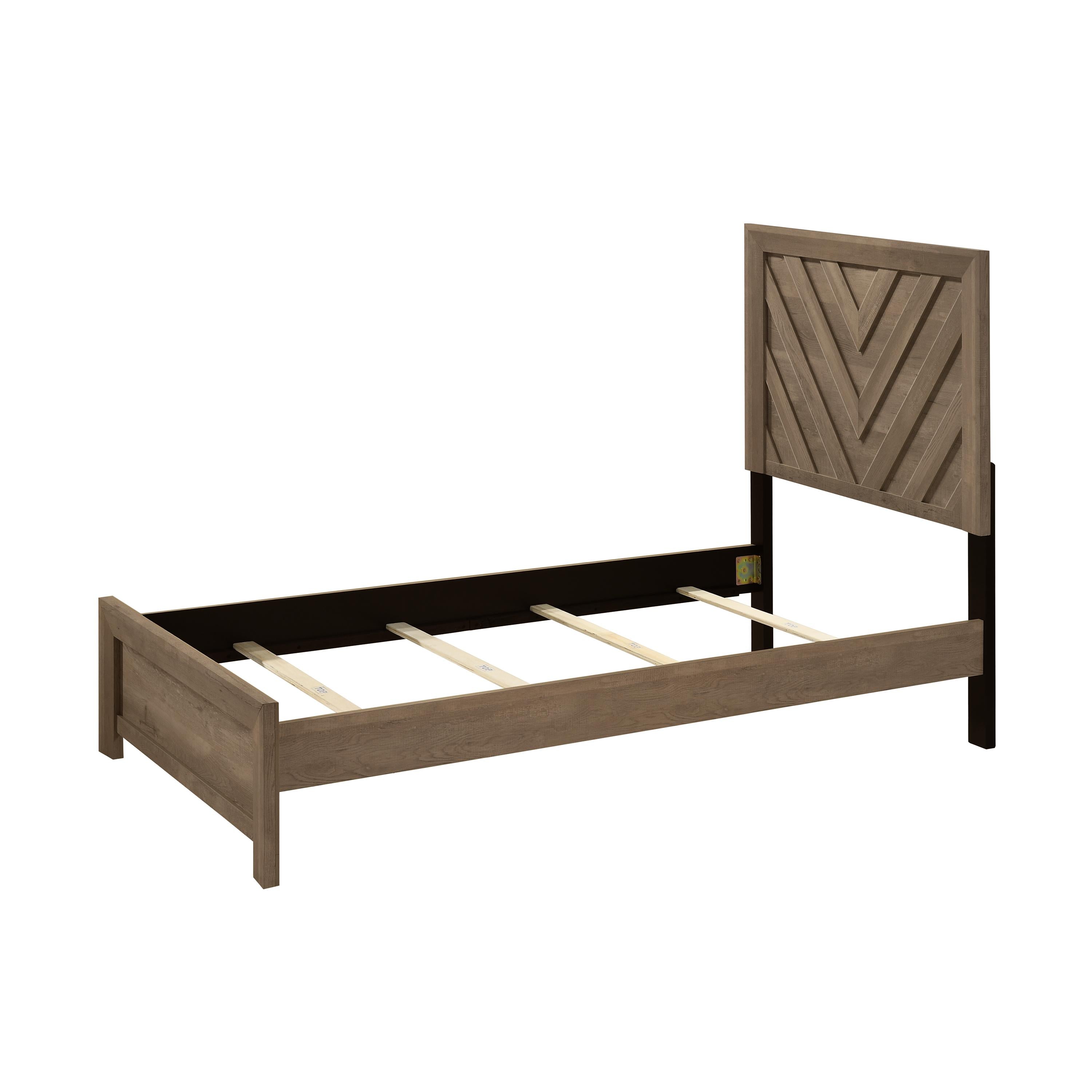 Crown Mark Valor B9332-T Twin Bed - Light Brown - Image 2