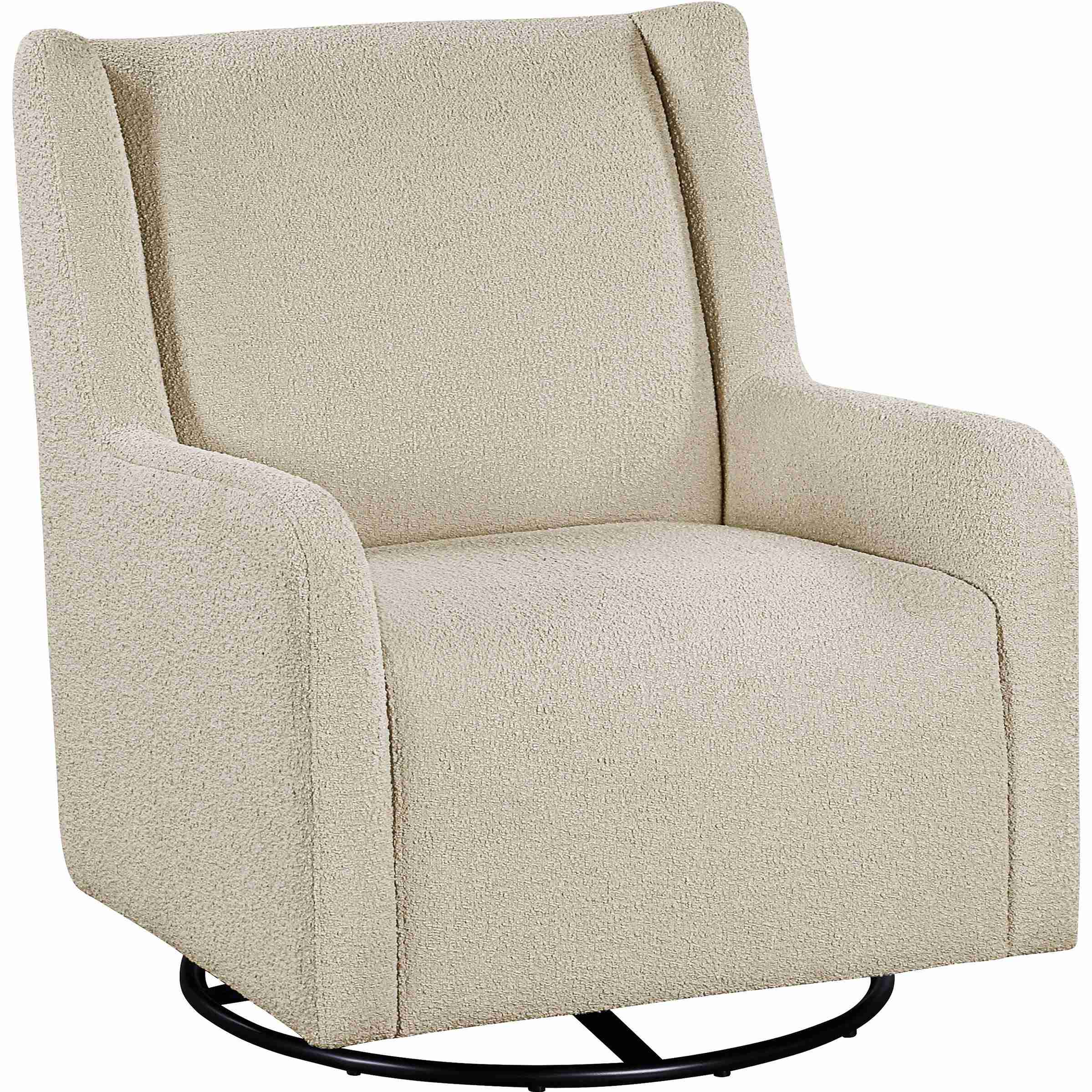 Coaster Furniture Serra 902453 Boucle Upholstered Swivel Glider – Sandy Beige