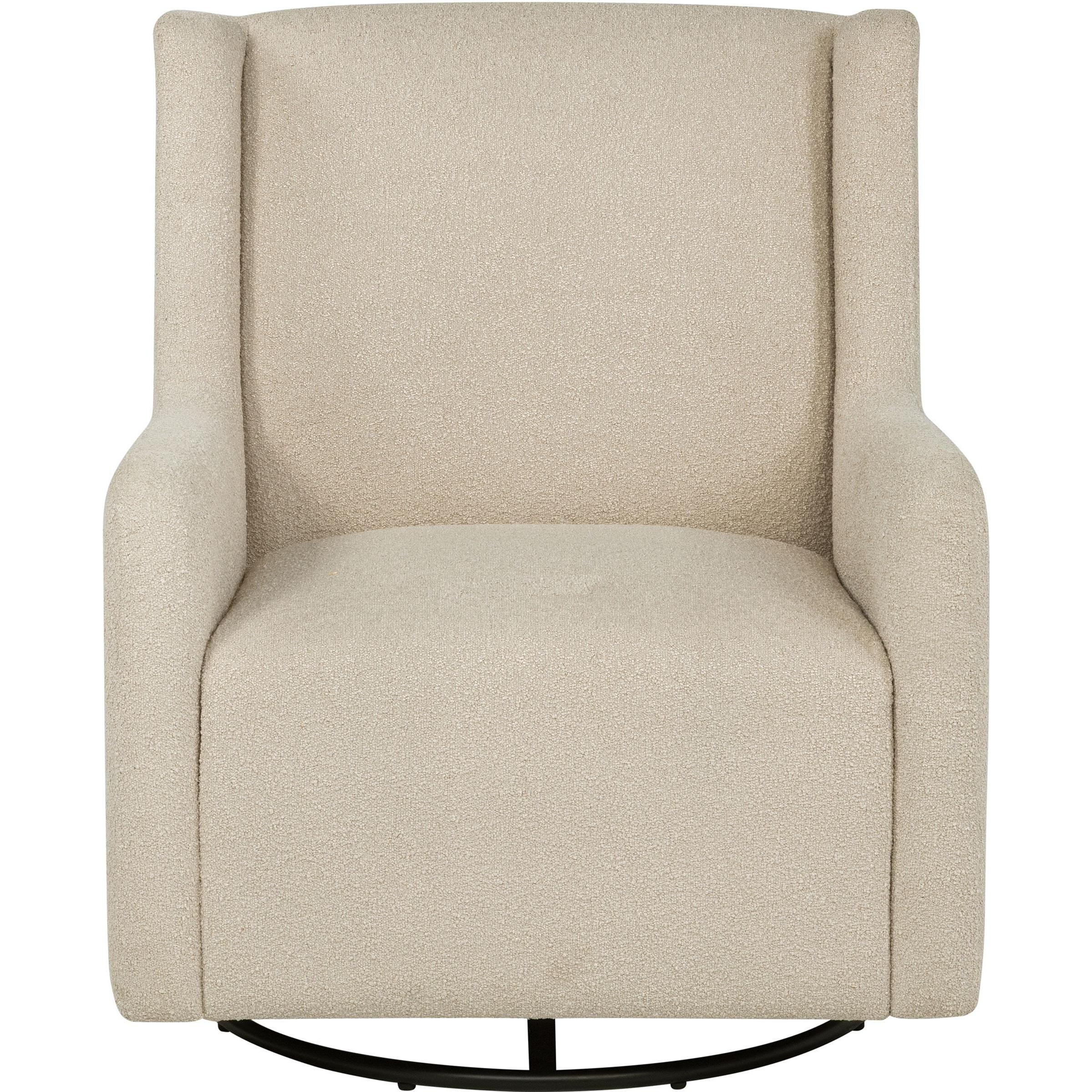 Coaster Furniture Serra 902453 Boucle Upholstered Swivel Glider - Sandy Beige - Image 3