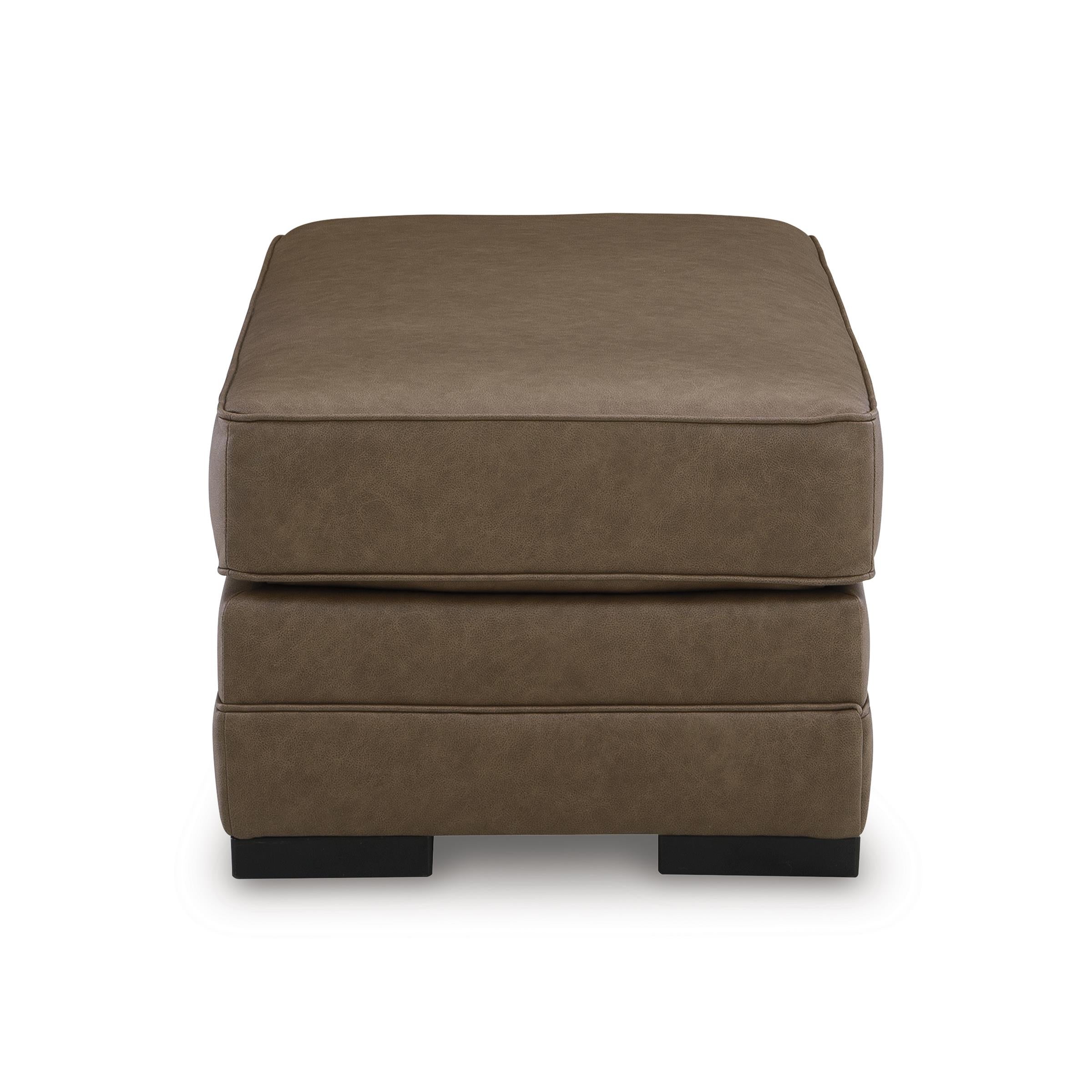 Benchcraft VillaCourt Leather Look Ottoman 7490914 - Image 3