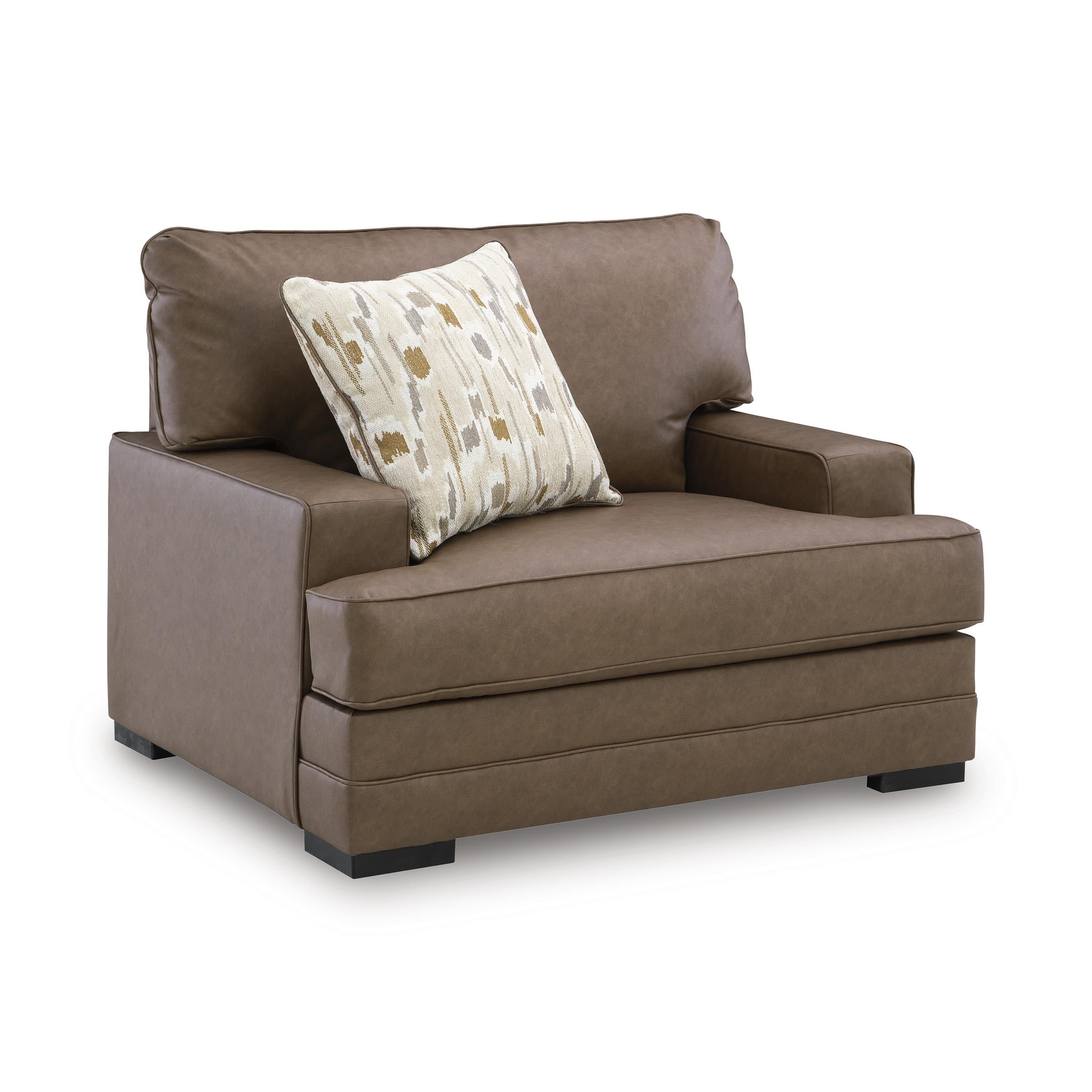 Benchcraft VillaCourt Stationary Leather Look Chair 7490923 - Image 1