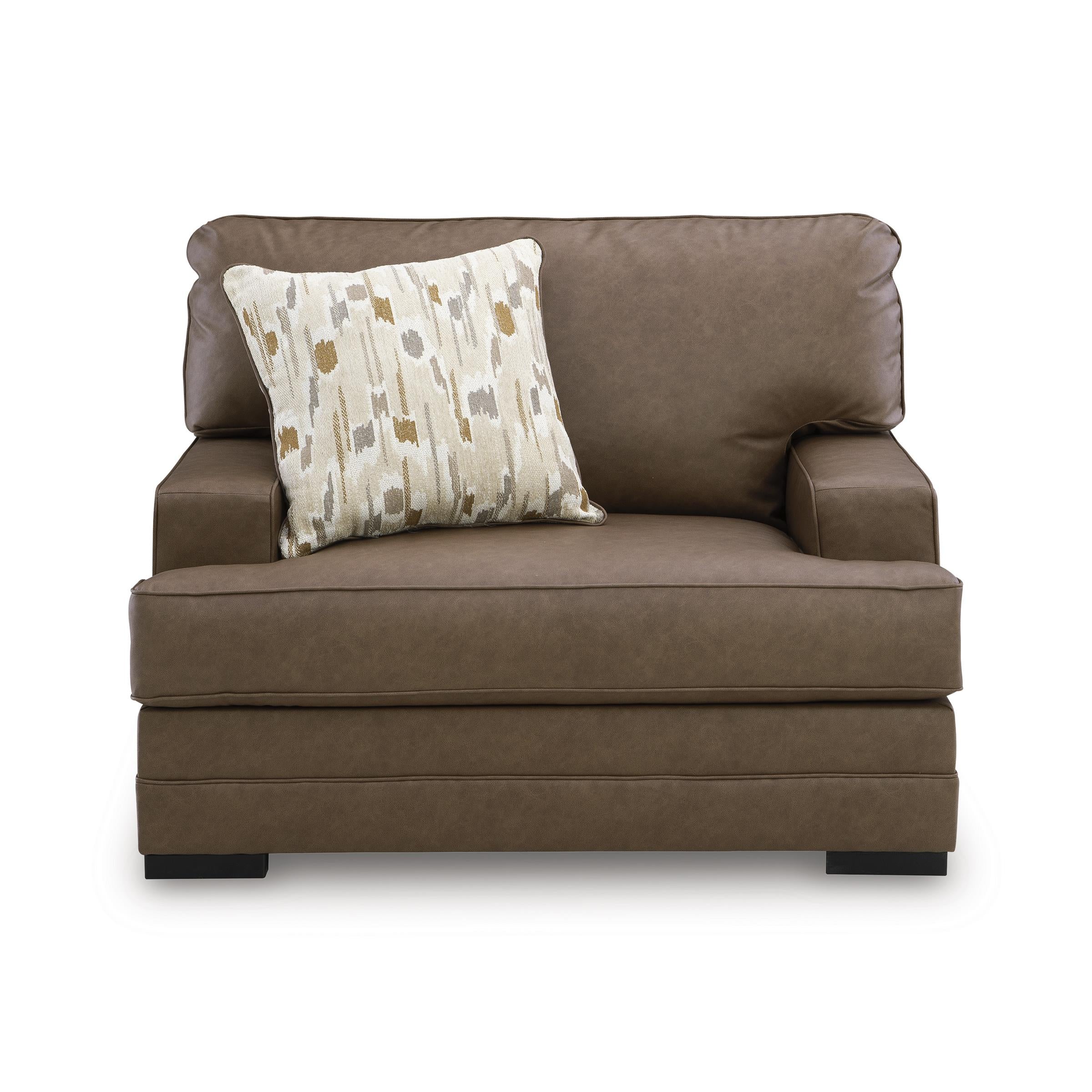 Benchcraft VillaCourt Stationary Leather Look Chair 7490923 - Image 2