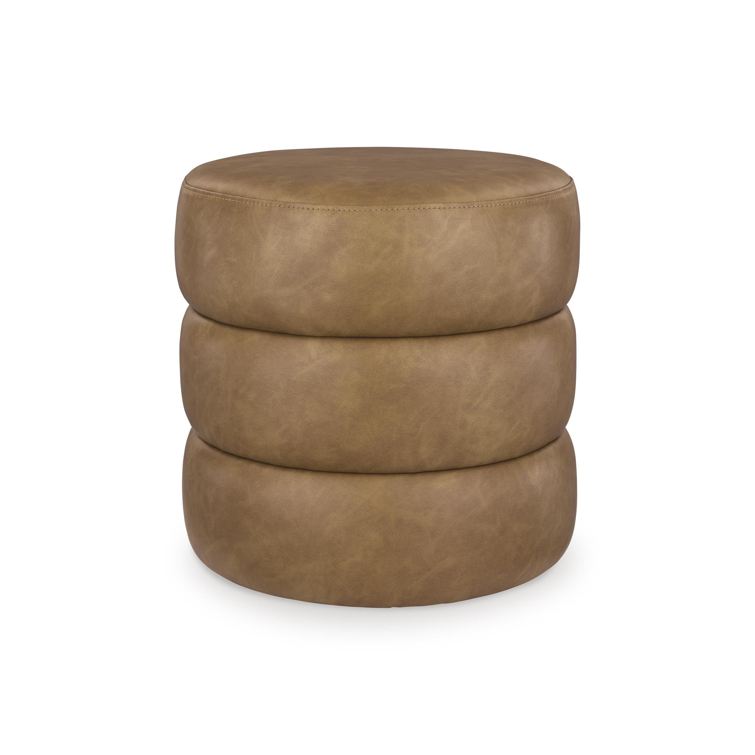 Signature Design by Ashley Ummi Leather Look Ottoman A3000791