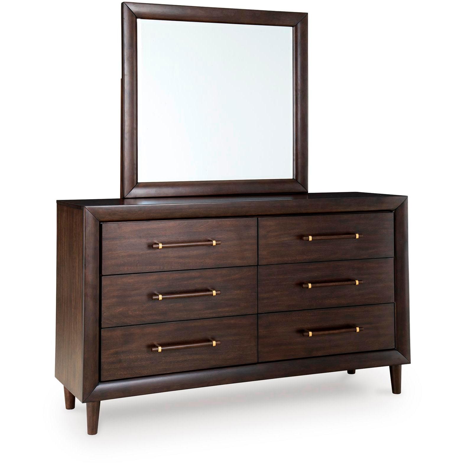 Benchcraft Dantenton 6-Drawer Dresser with Mirror B611-31/B611-36 - Image 1