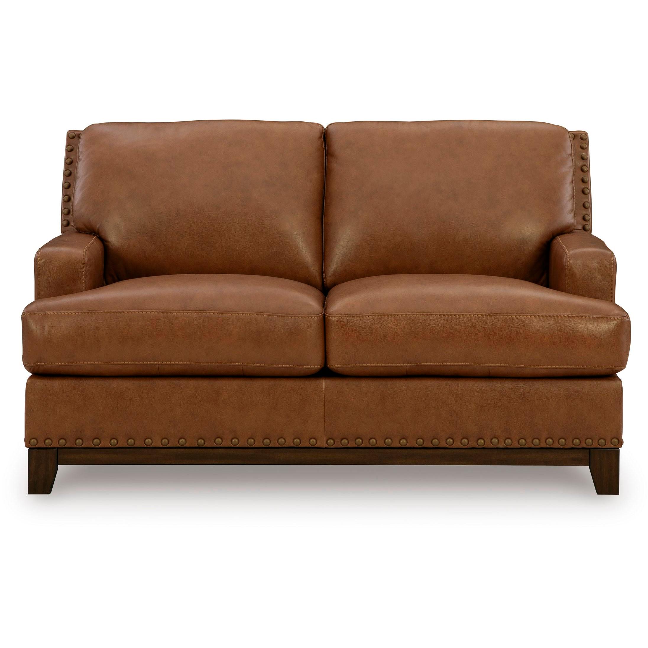 Signature Design by Ashley Saonara Stationary Leather Match Loveseat PC7310935 - Image 2