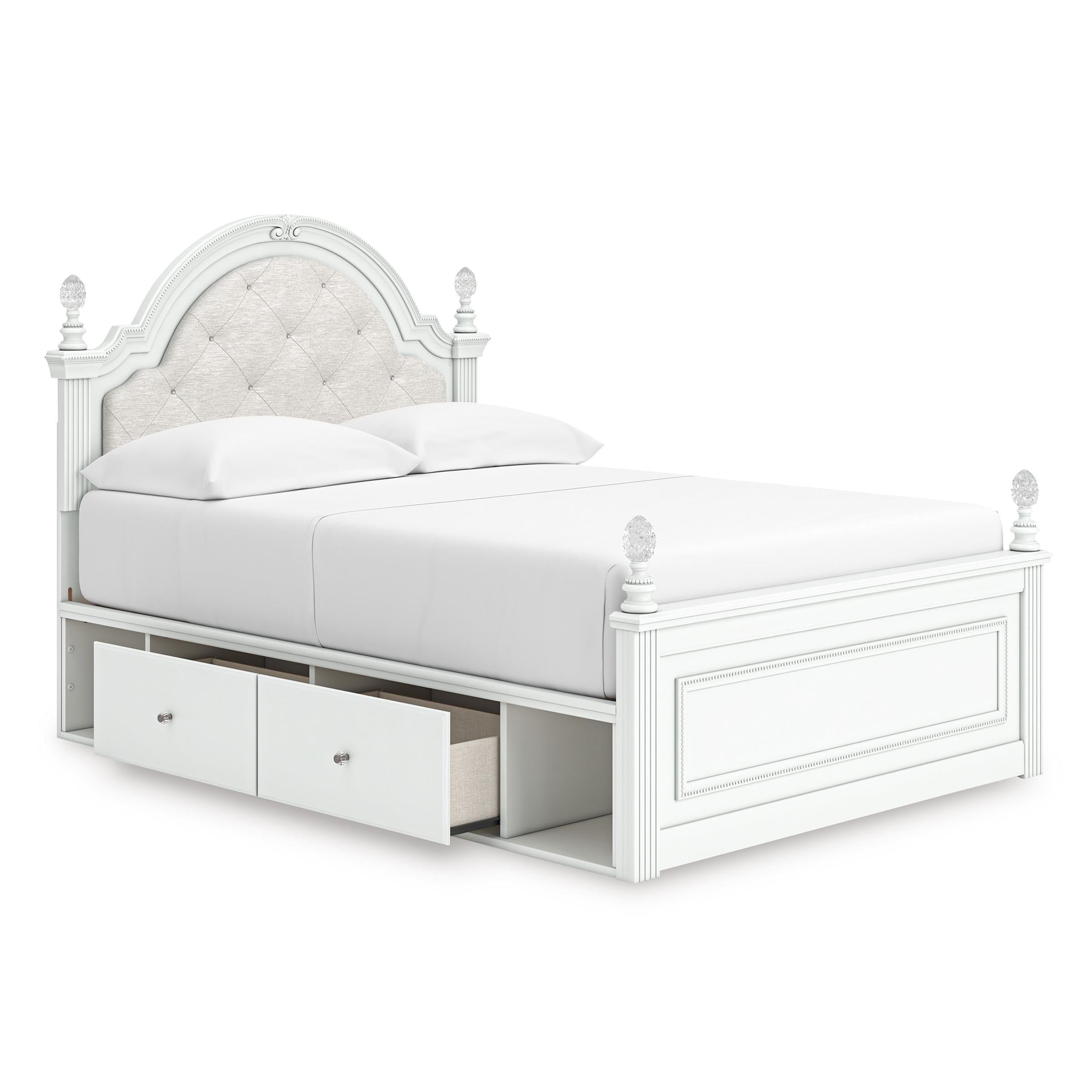 Signature Design by Ashley Kozlani Full Upholstered Panel Bed with Storage PCB1819-187/PCB1819-150/PCB1819-84/B100-12 - Image 2