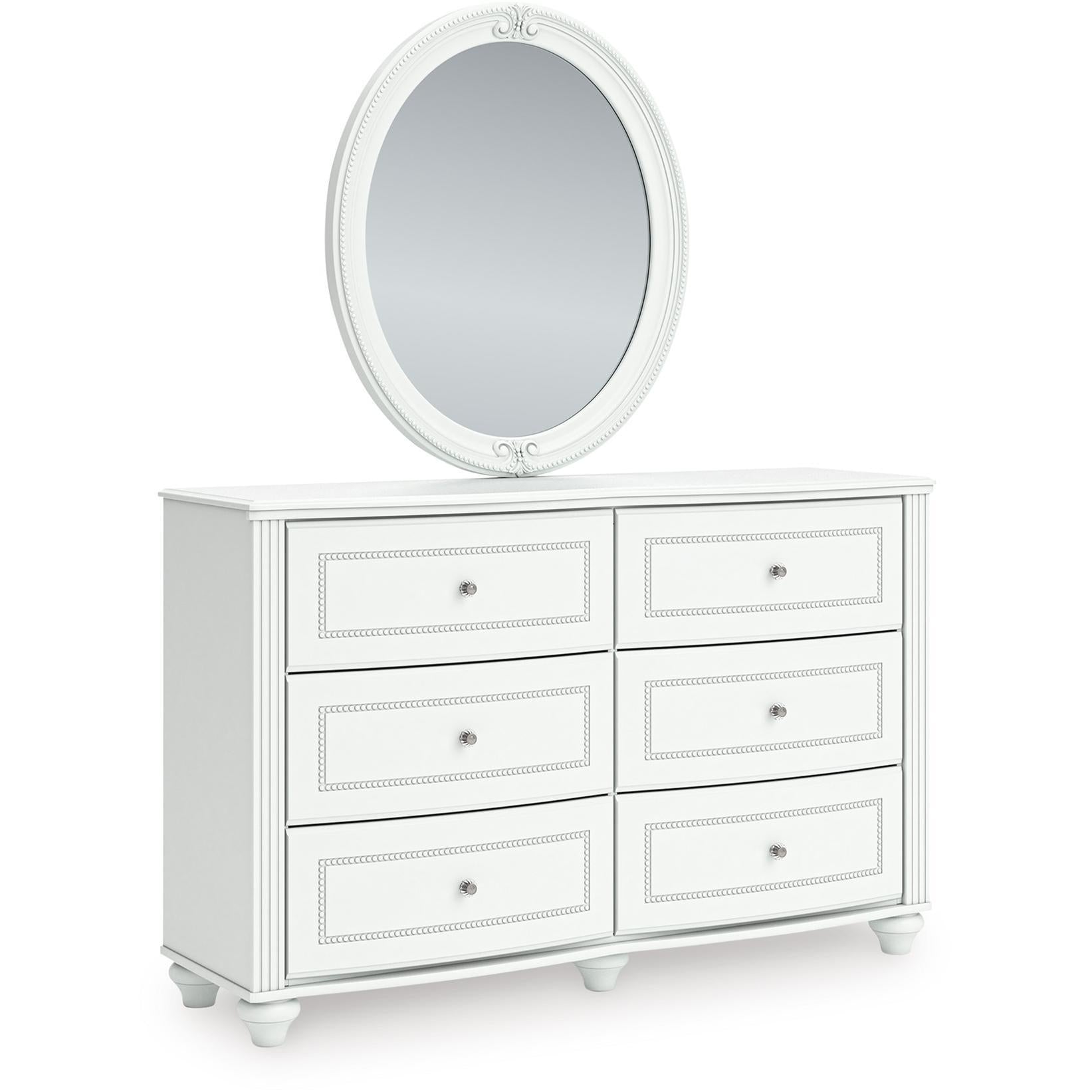 Signature Design by Ashley Kozlani 6-Drawer Dresser with Mirror PCB1819-21/PCB1819-26 - Image 1