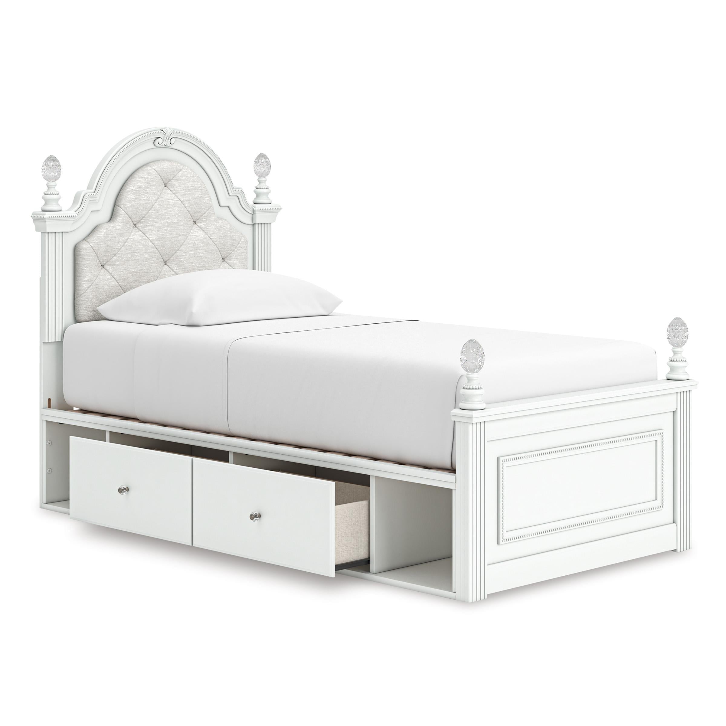 Signature Design by Ashley Kozlani Twin Upholstered Panel Bed with Storage PCB1819-153/PCB1819-52/PCB1819-150/B100-11 - Image 2