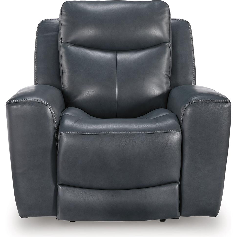 Signature Design by Ashley Next Move Power Leather Match Recliner PCU1210013 - Image 3