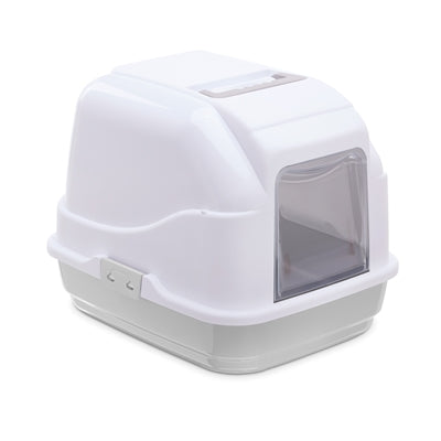 Imac Cat Litter Box Easy Cat White / Light Gray