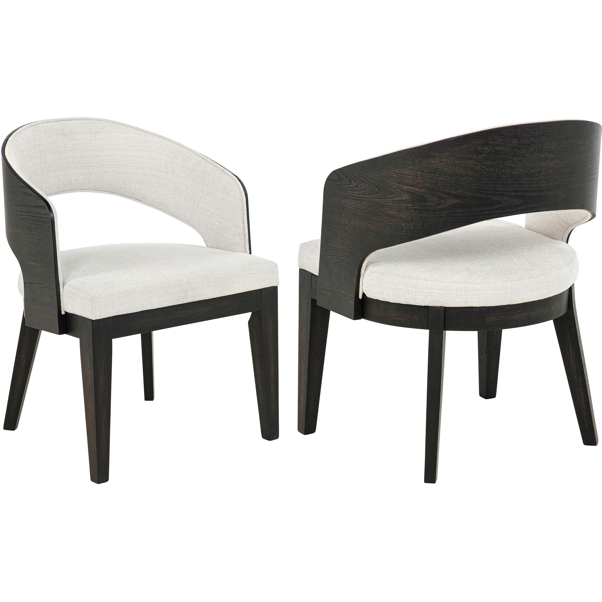 Coaster Furniture Leandro 115393 Set of 2 Upholstered Dining Arm Chair - Cream - Image 1