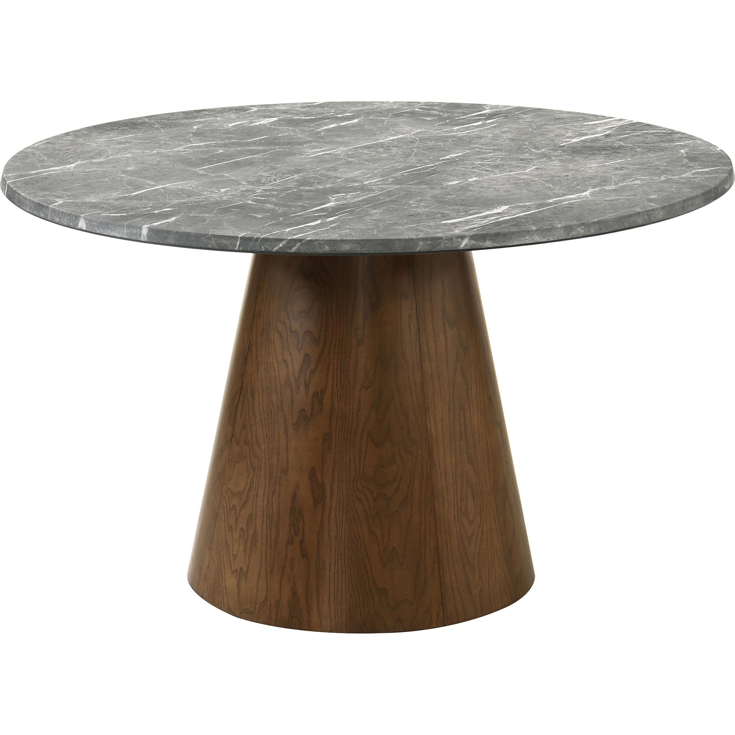 Coaster Furniture Franklin 193820 50-inch Round Dining Table - Grey/Dark Brown - Image 1