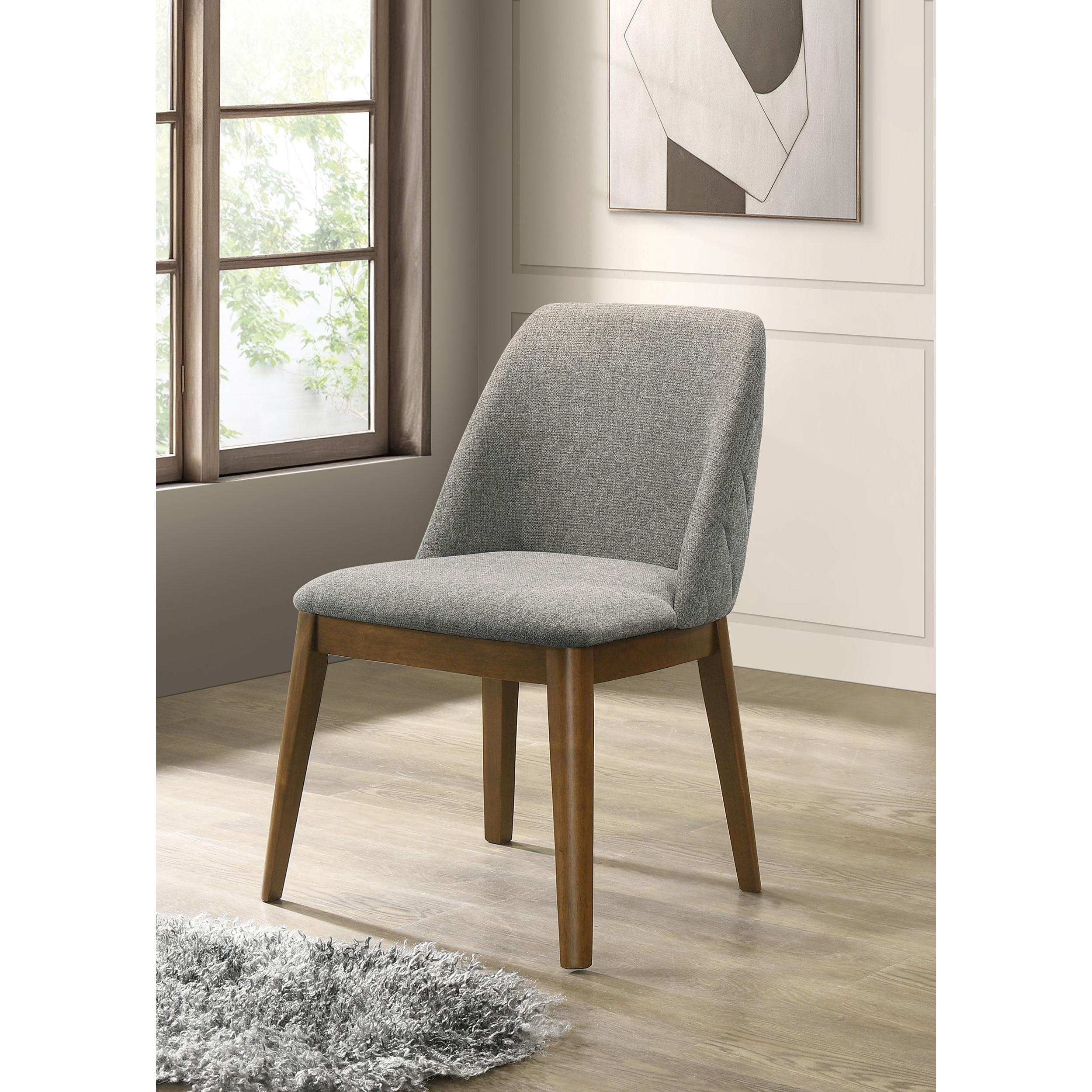 Coaster Furniture Franklin 193822 Set of 2 Upholstered Dining Side Chair - Grey - Image 2