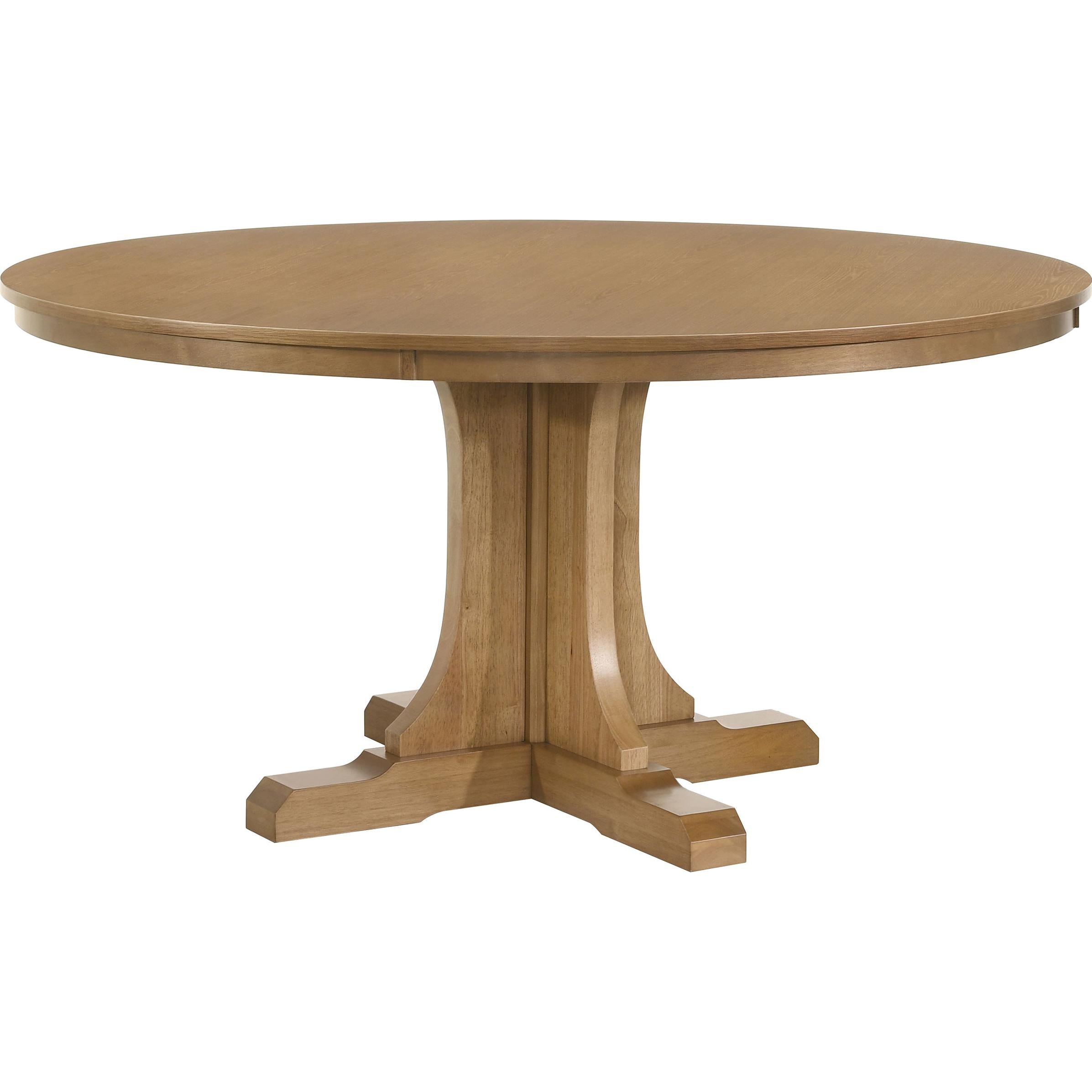 Coaster Furniture Hartville 109460 60-inch Round Dining Table - Natural Light Brown - Image 1