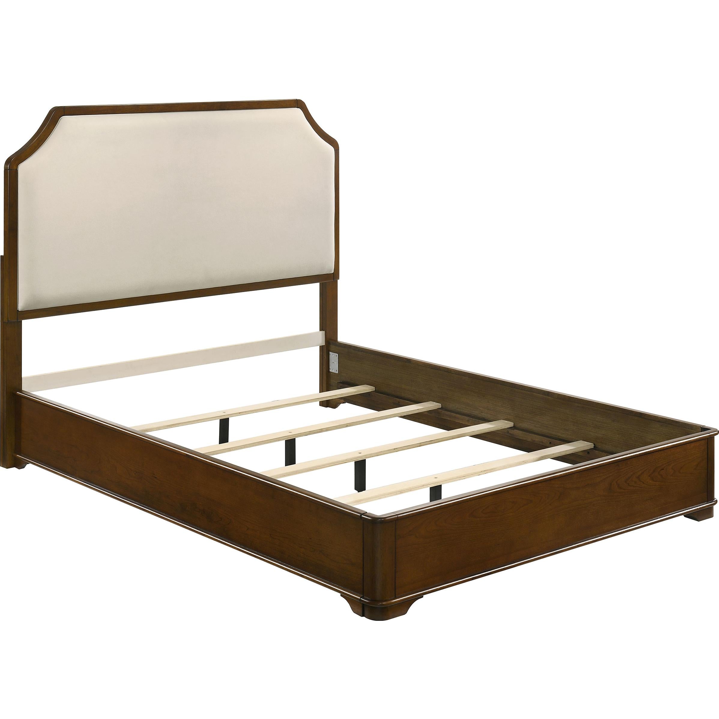 Coaster Furniture Garland 205301Q 58-inch Queen Panel Bed - Cream/Brown Cherry - Image 1