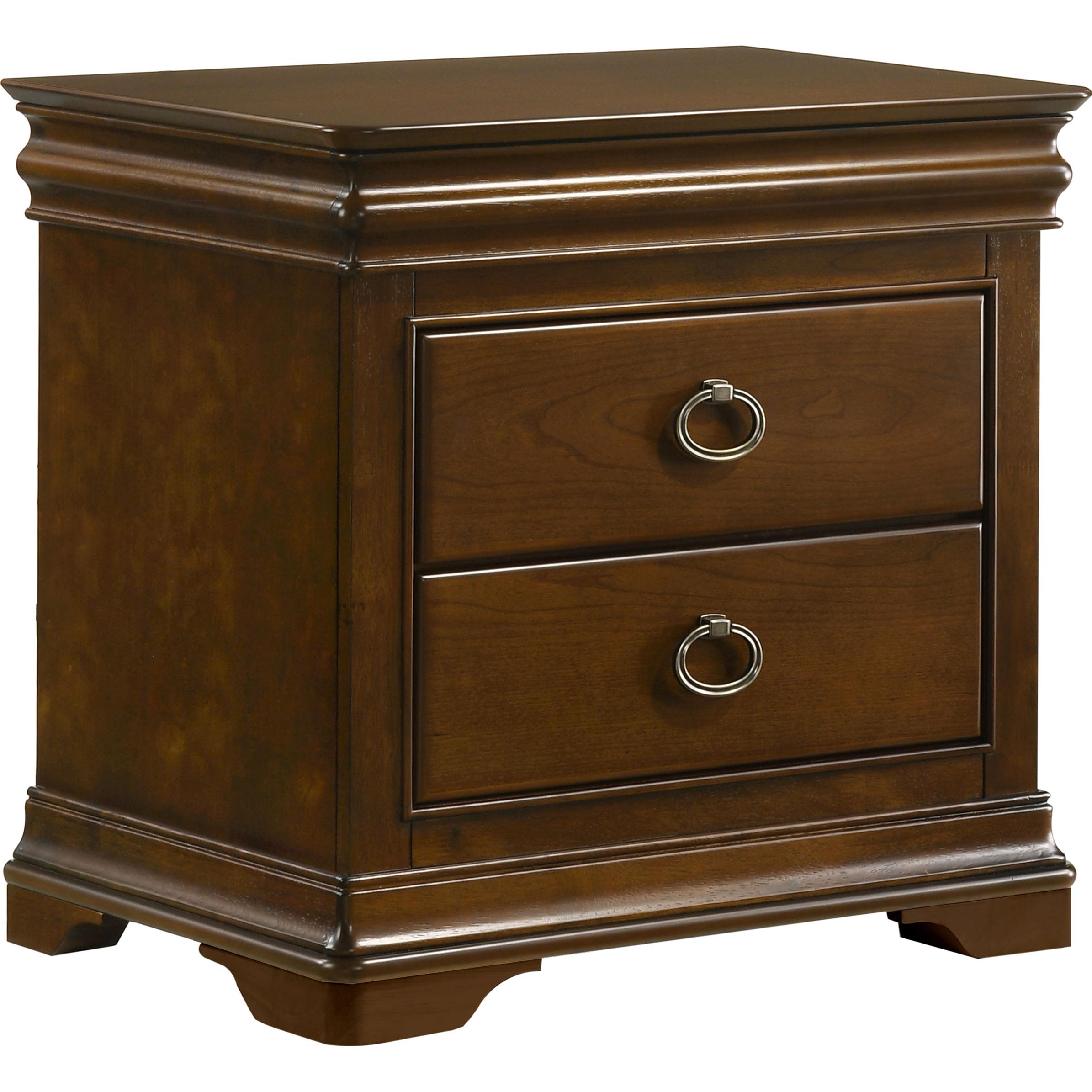 Coaster Furniture Garland 205302 3-drawer Nightstand Bedside Table - Brown Cherry - Image 1