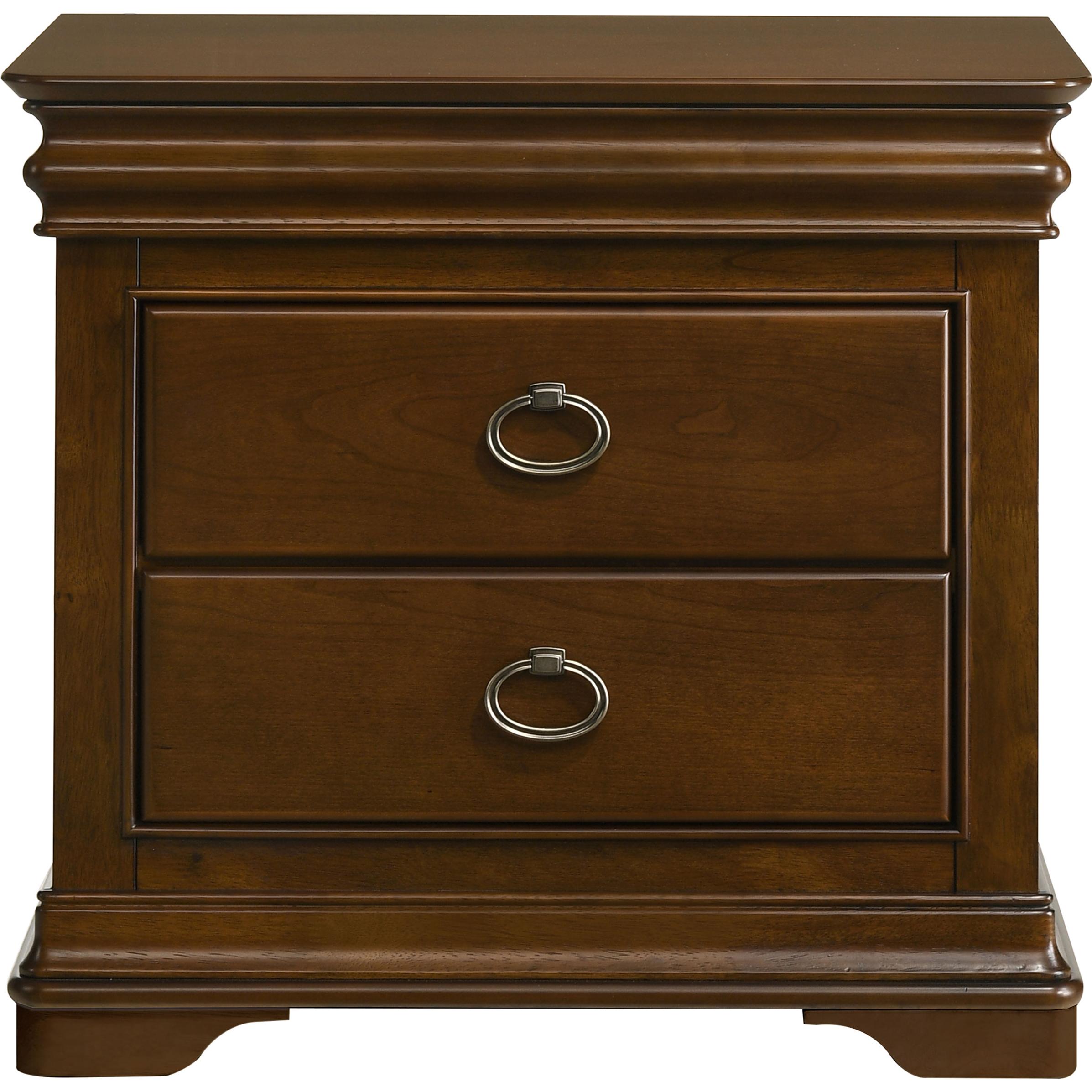 Coaster Furniture Garland 205302 3-drawer Nightstand Bedside Table - Brown Cherry - Image 3